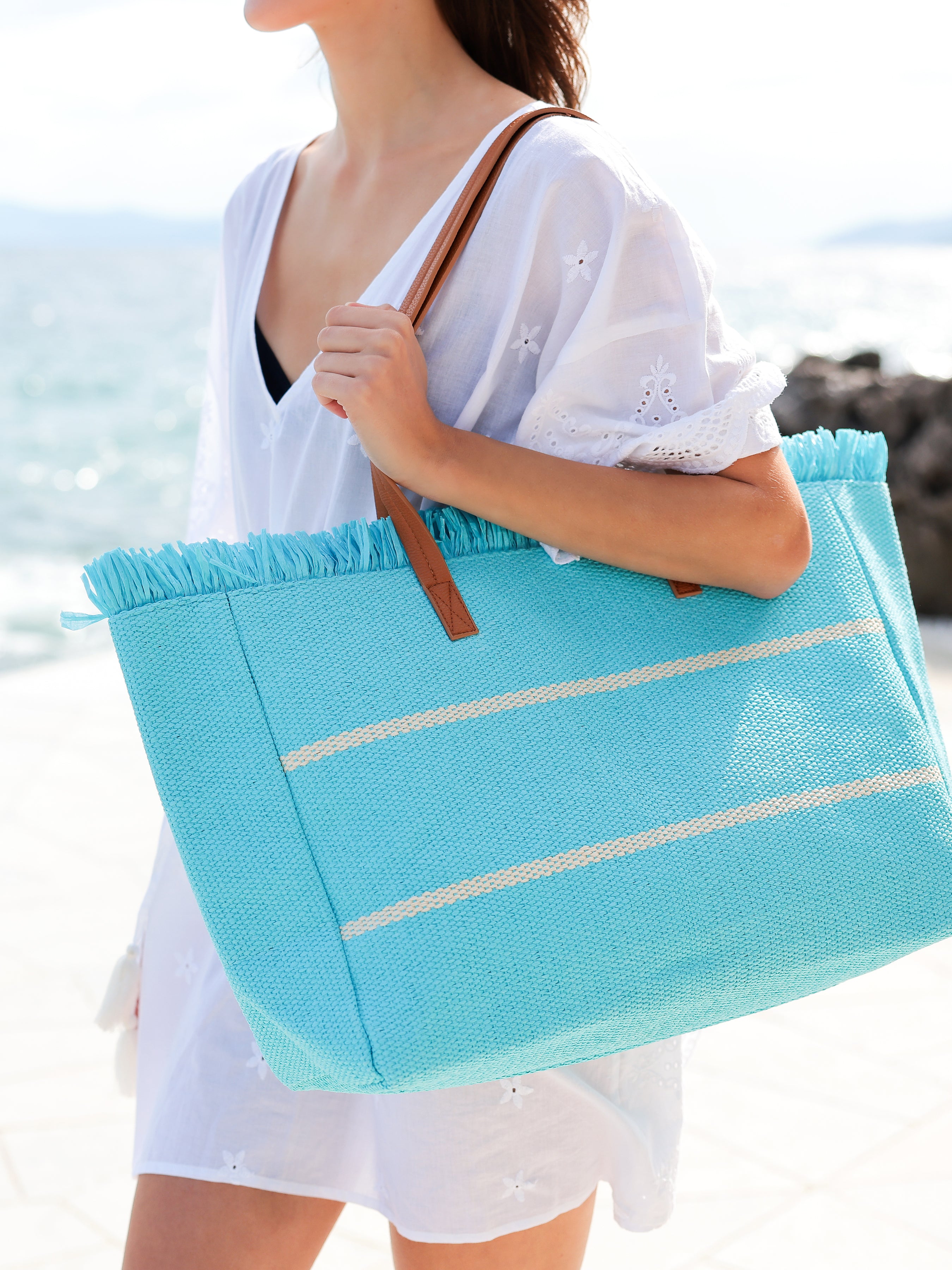 Shiraleah Riva Tote TURQUOISE