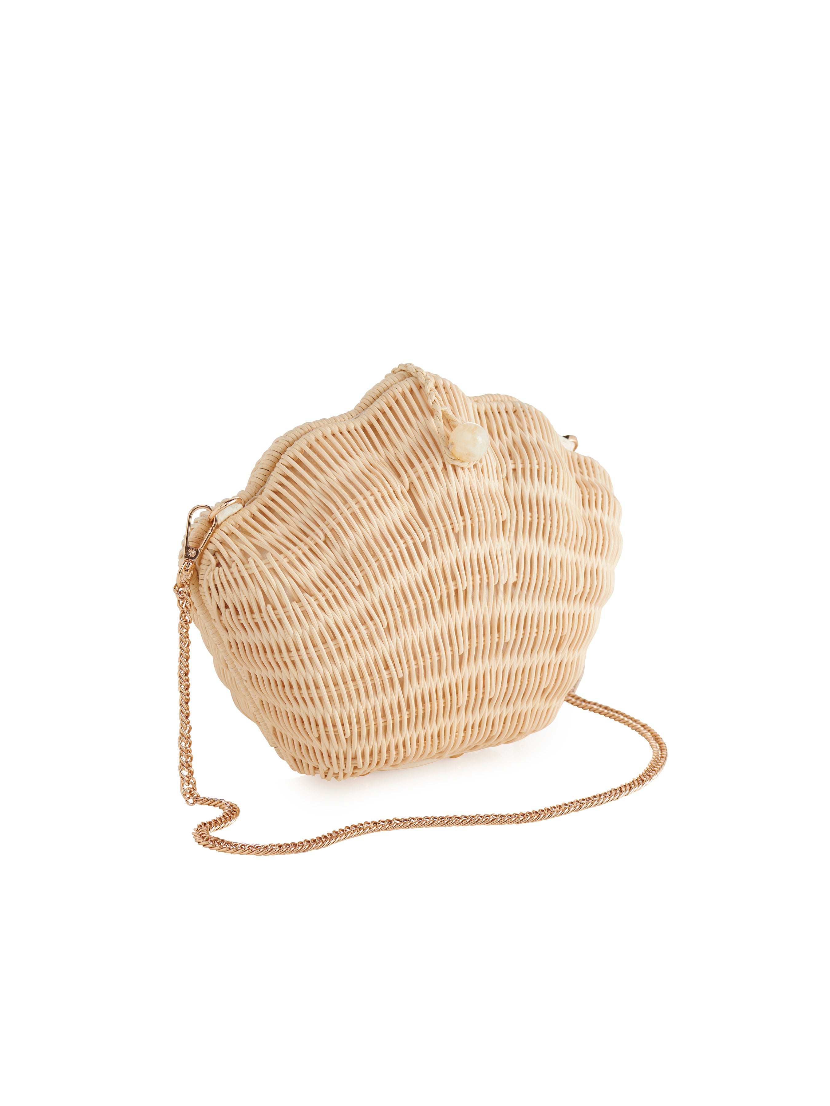 Shiraleah Corsica Shell Bag, Natural