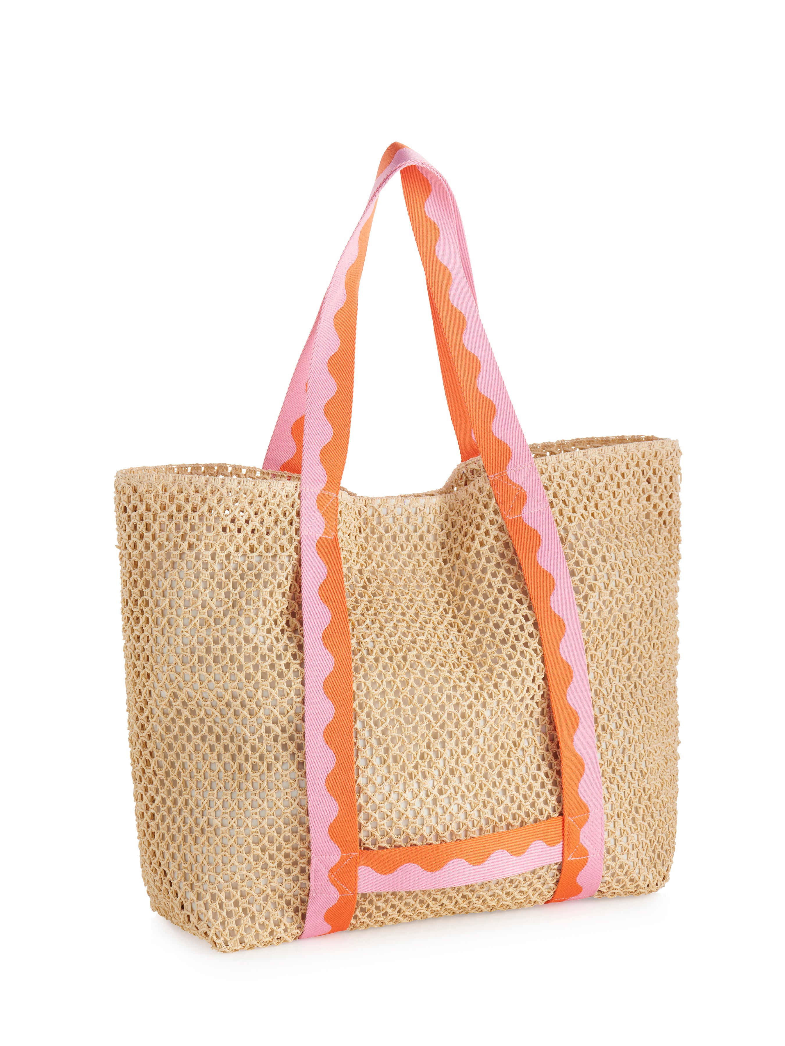 Shiraleah Antigua Tote And Hat Set PINK