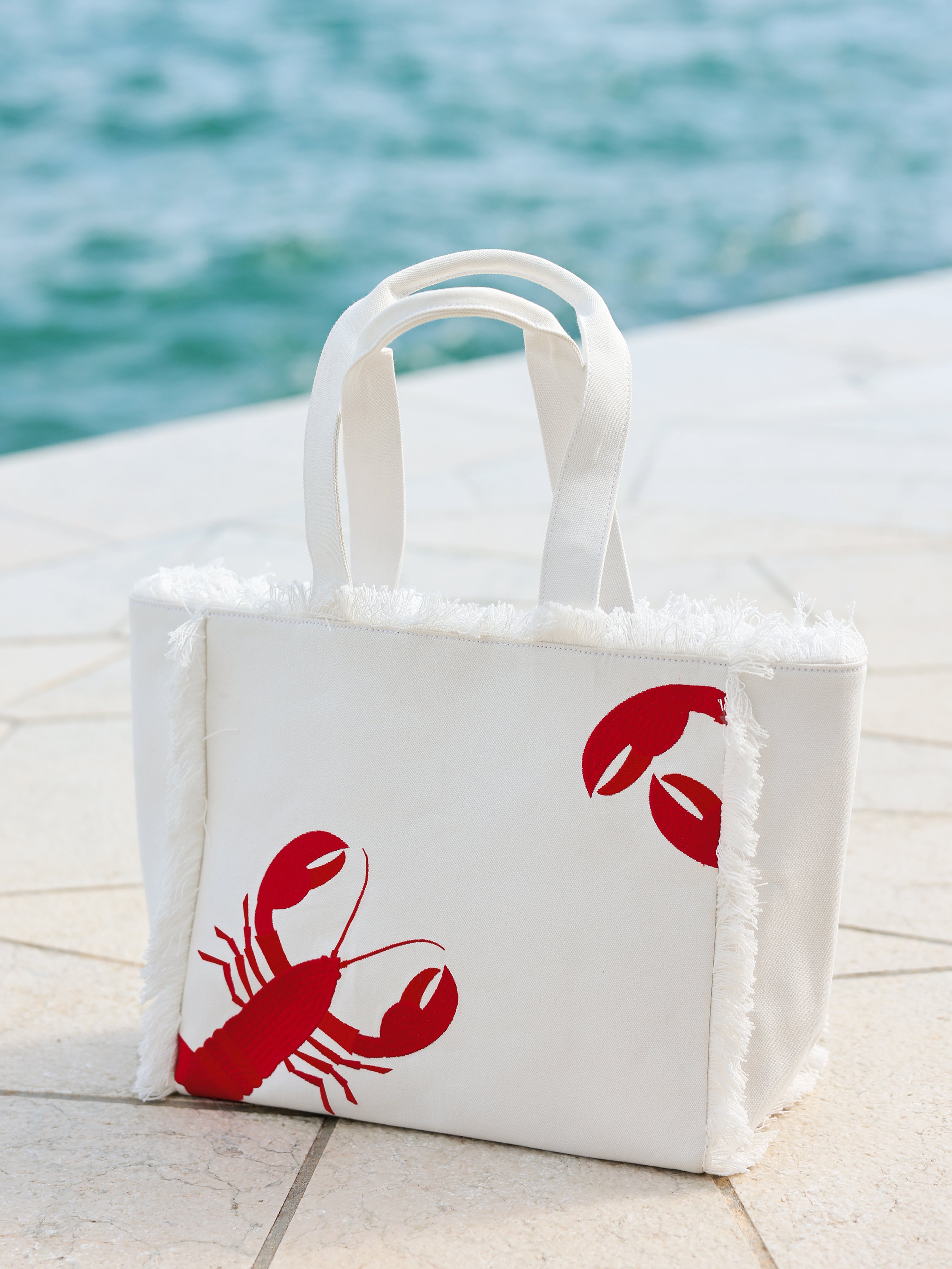 Shiraleah Lobster Tote, Ivory