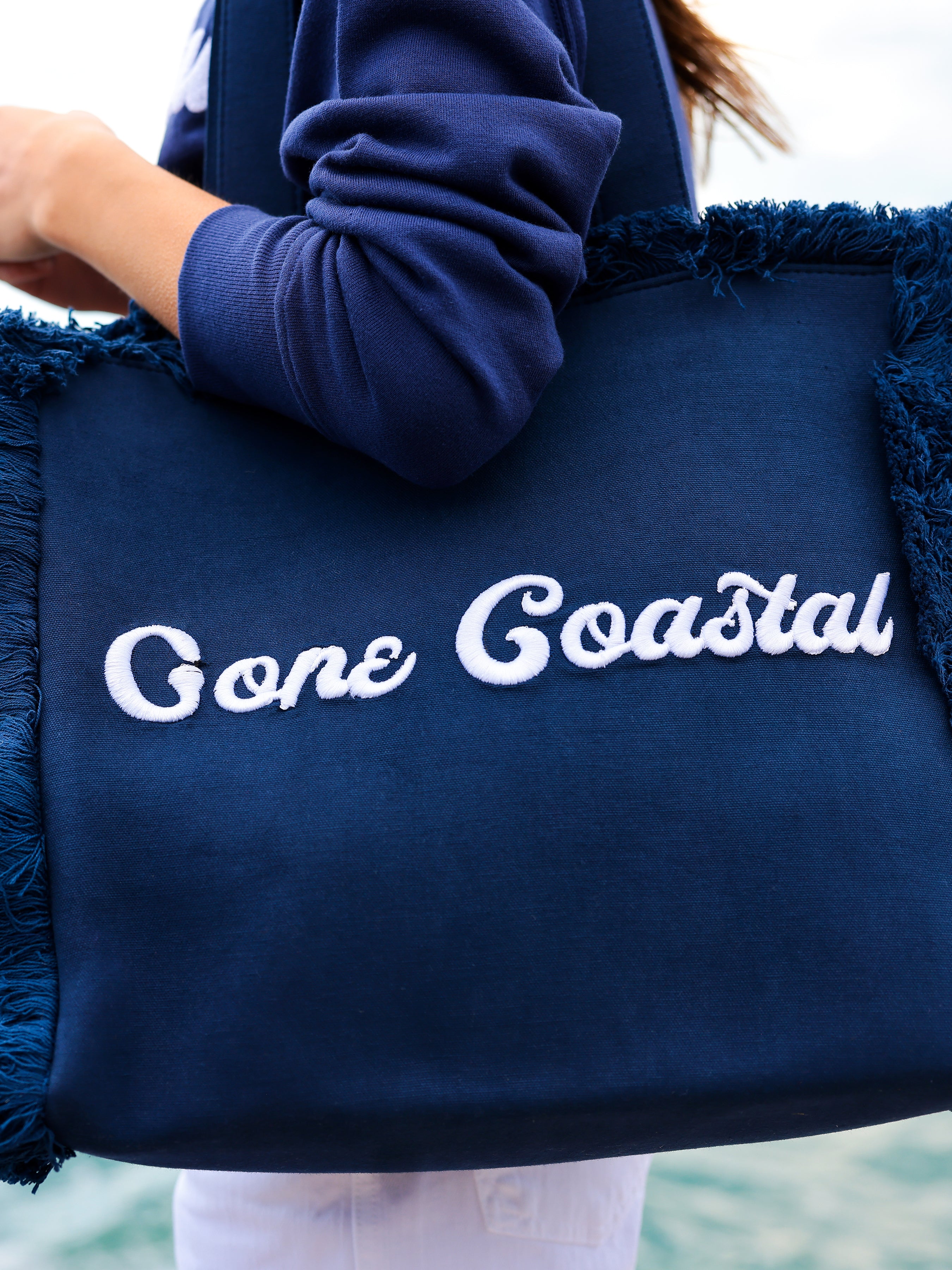 Shiraleah "Gone Coastal" Tote, Navy