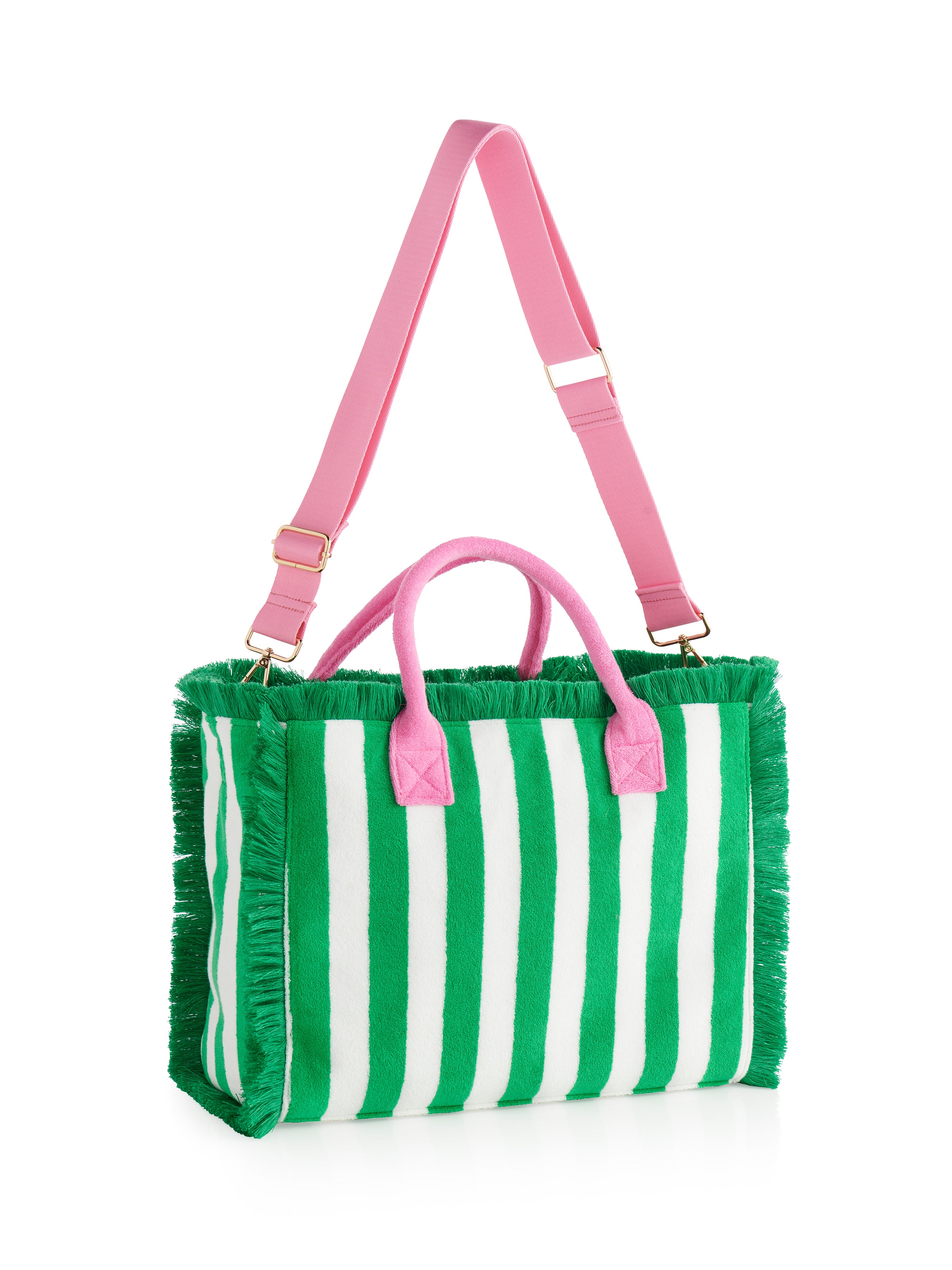 Shiraleah Cabana Stripe Tote GREEN