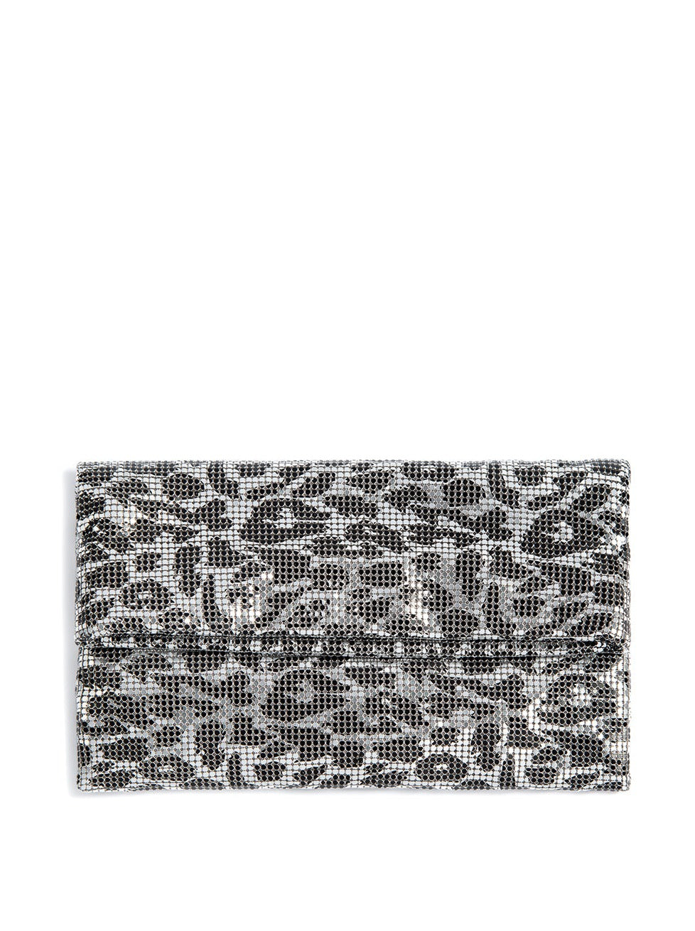 Shiraleah Ty Fold Clutch, Silver - FINAL SALE ONLY