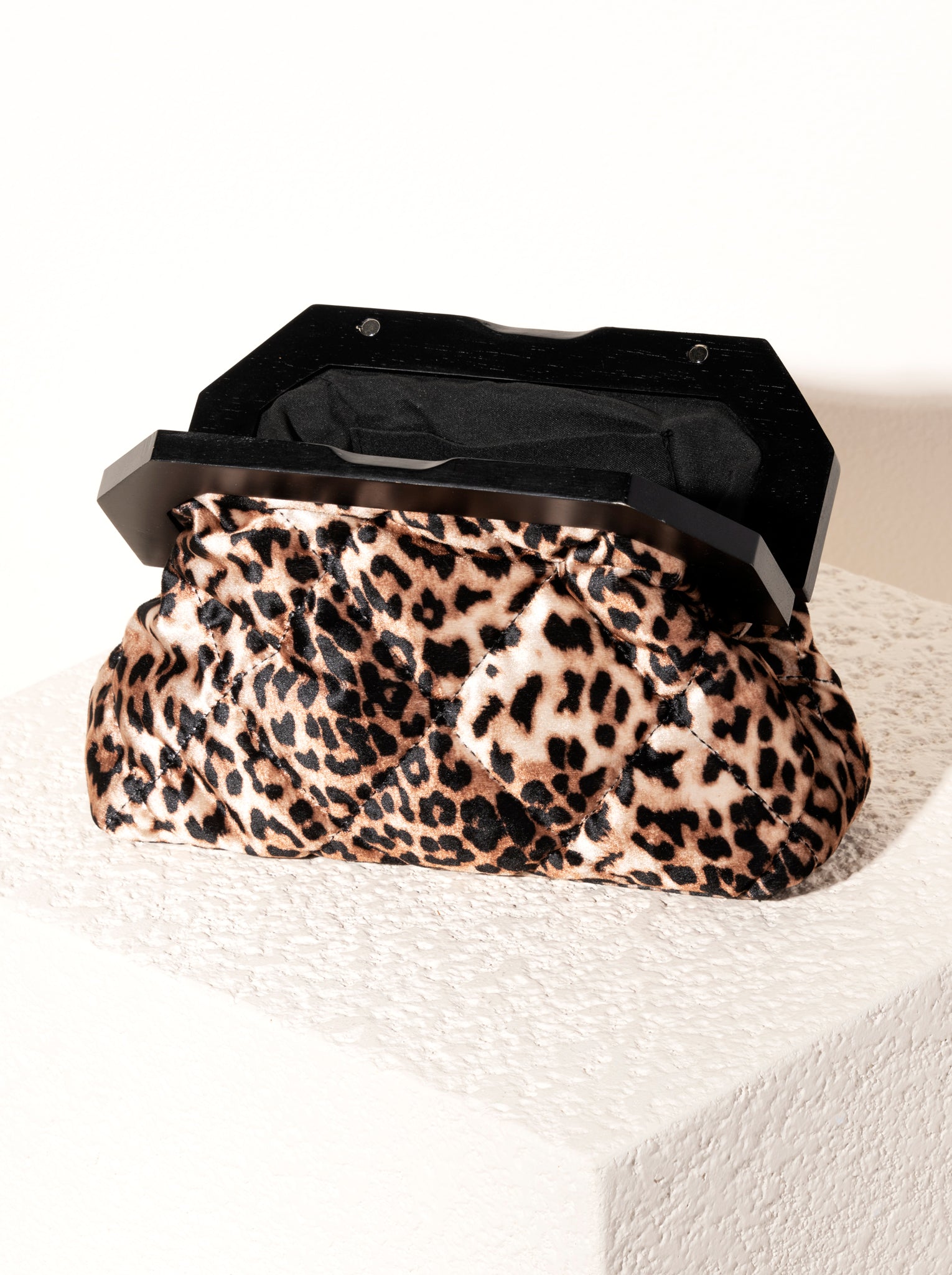 Shiraleah Bailey Quilted Leopard Clutch, Multi - FINAL SALE ONLY