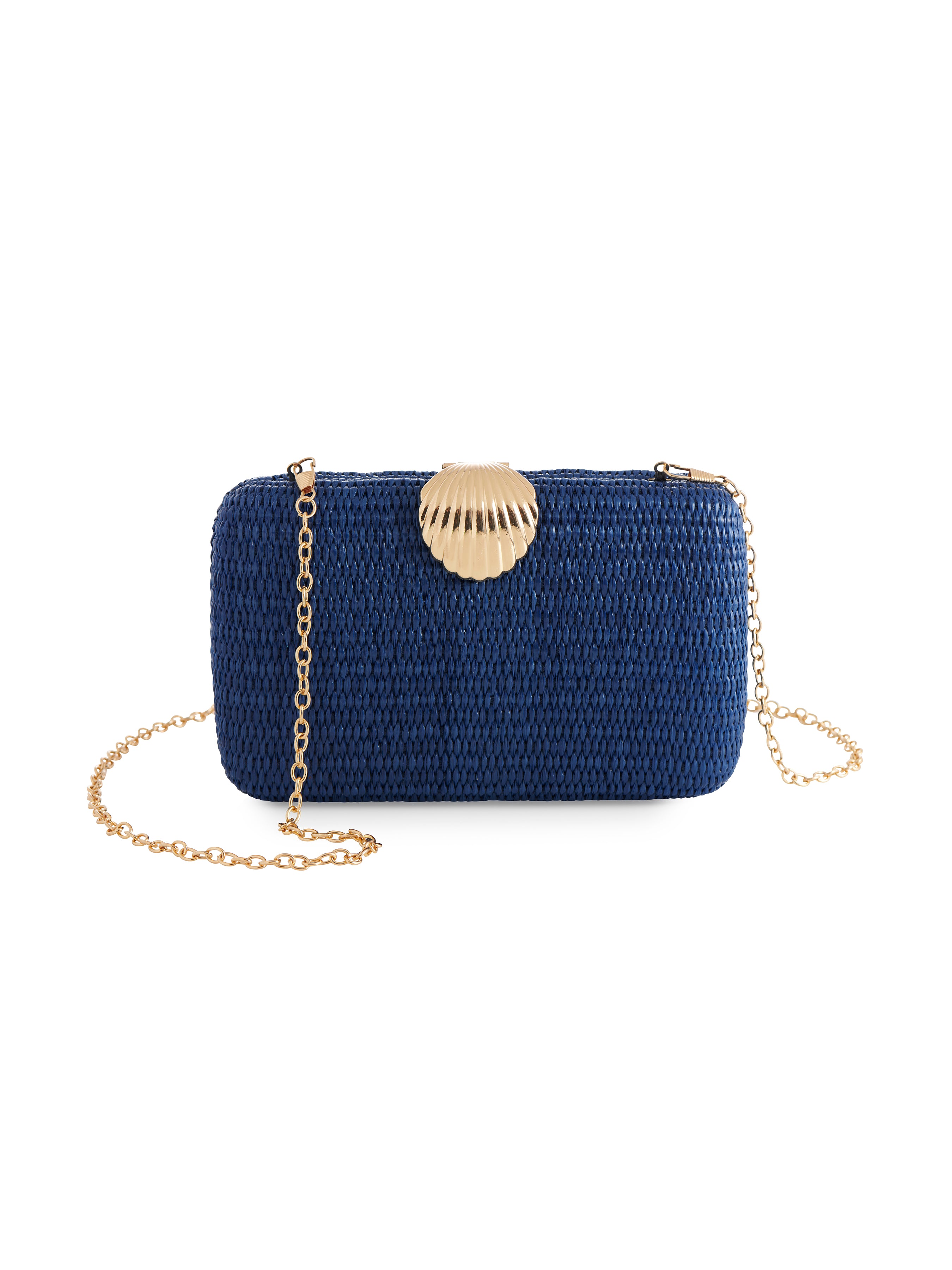 Shiraleah Coquille Minaudiere NAVY