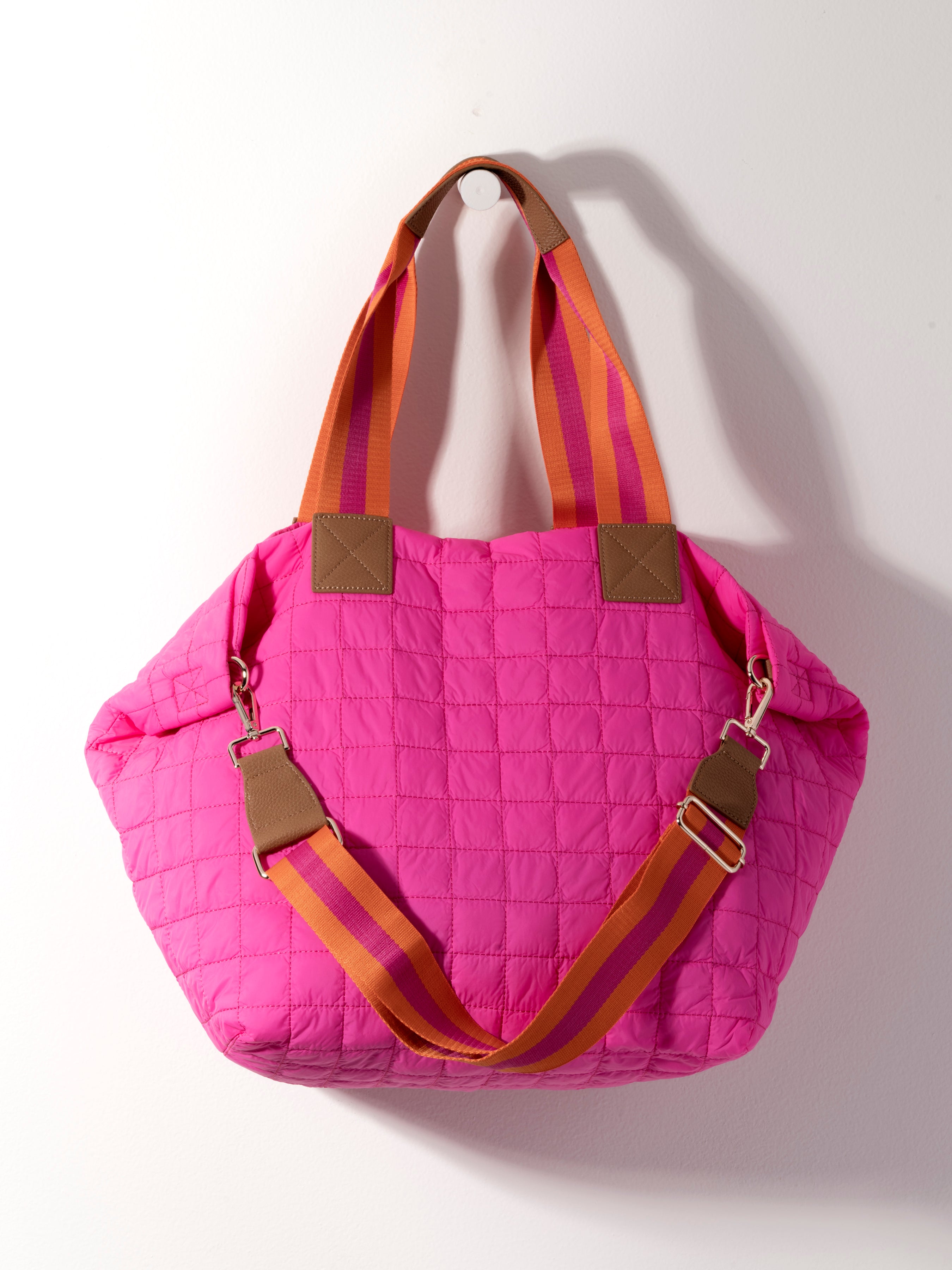 Shiraleah Ezra Travel Tote MAGENTA