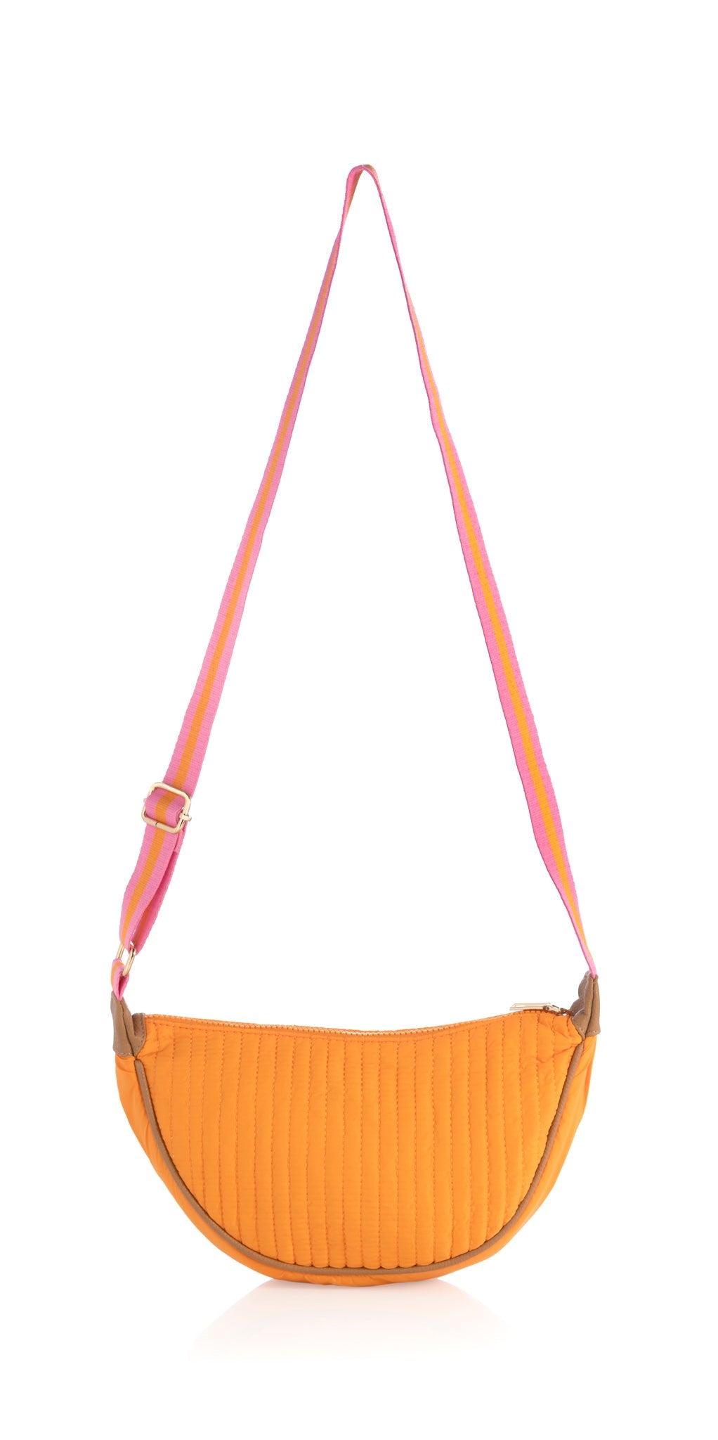 Shiraleah Ezra Quilted Nylon Sling Cross-Body, Orange