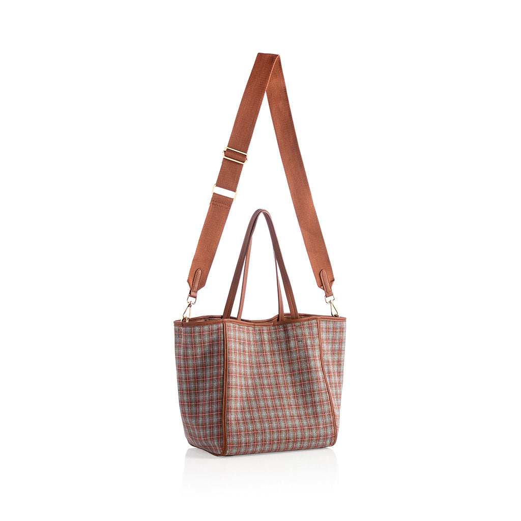 Shiraleah Vale Plaid Tote, Multi - FINAL SALE ONLY