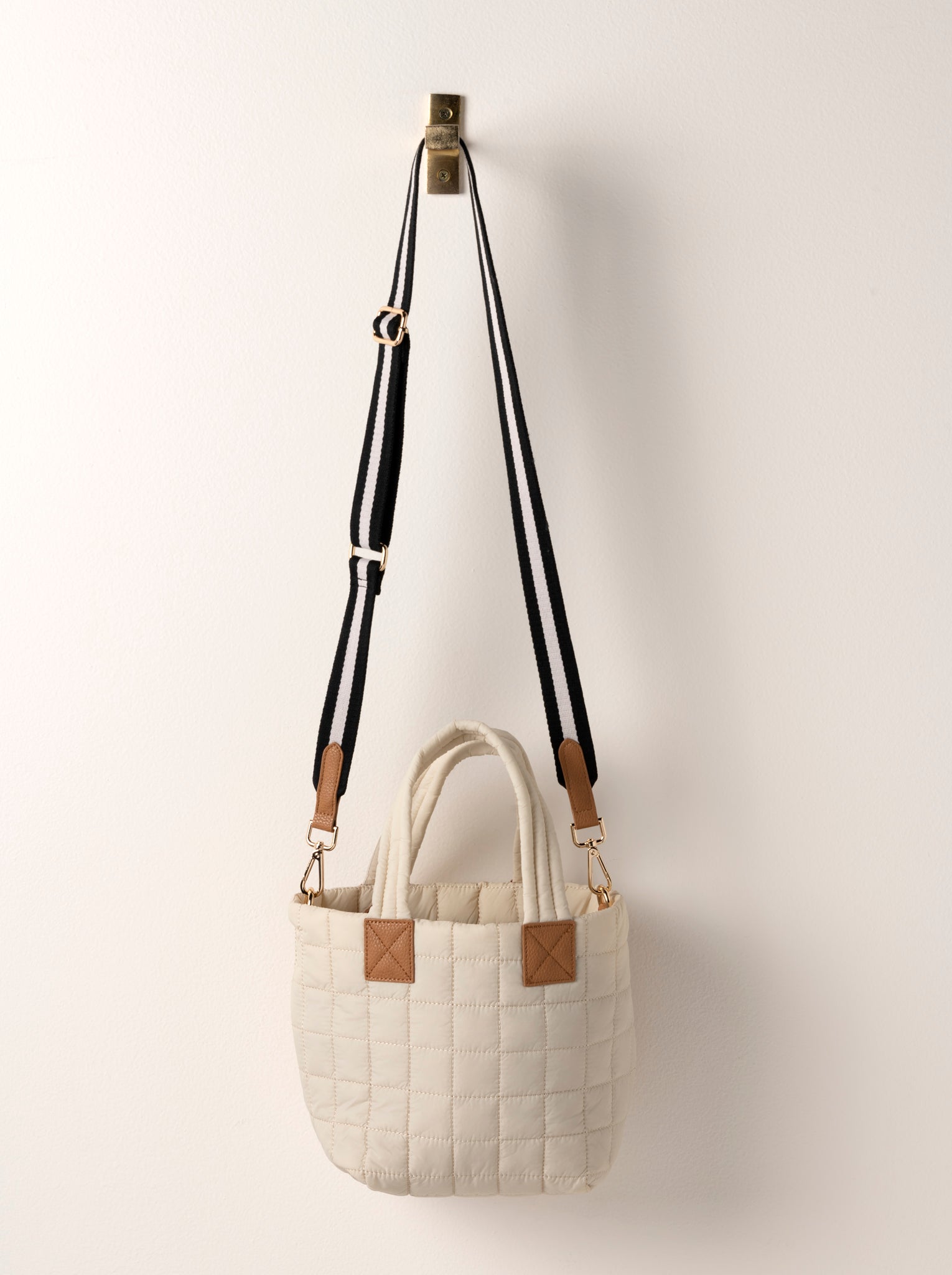 Shiraleah Ezra Mini Tote Cross-Body IVORY