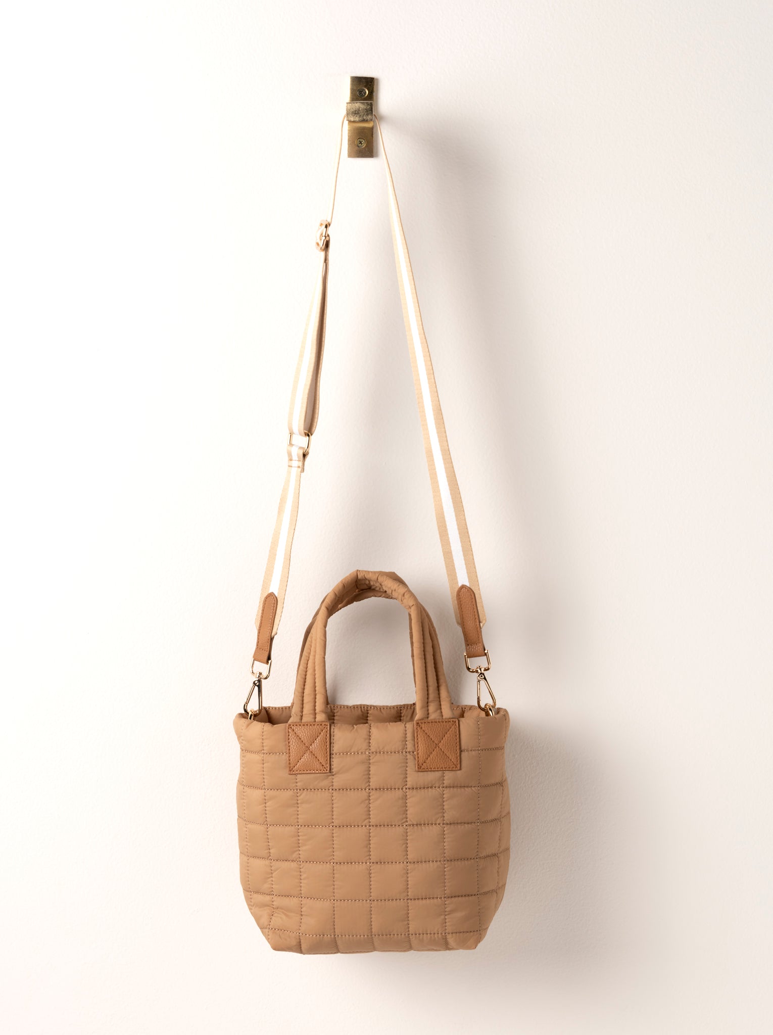 Shiraleah Ezra Mini Tote Cross-Body TAN