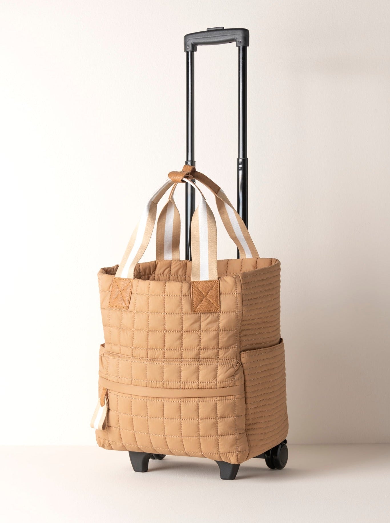 Shiraleah Ezra Roller Tote TAN