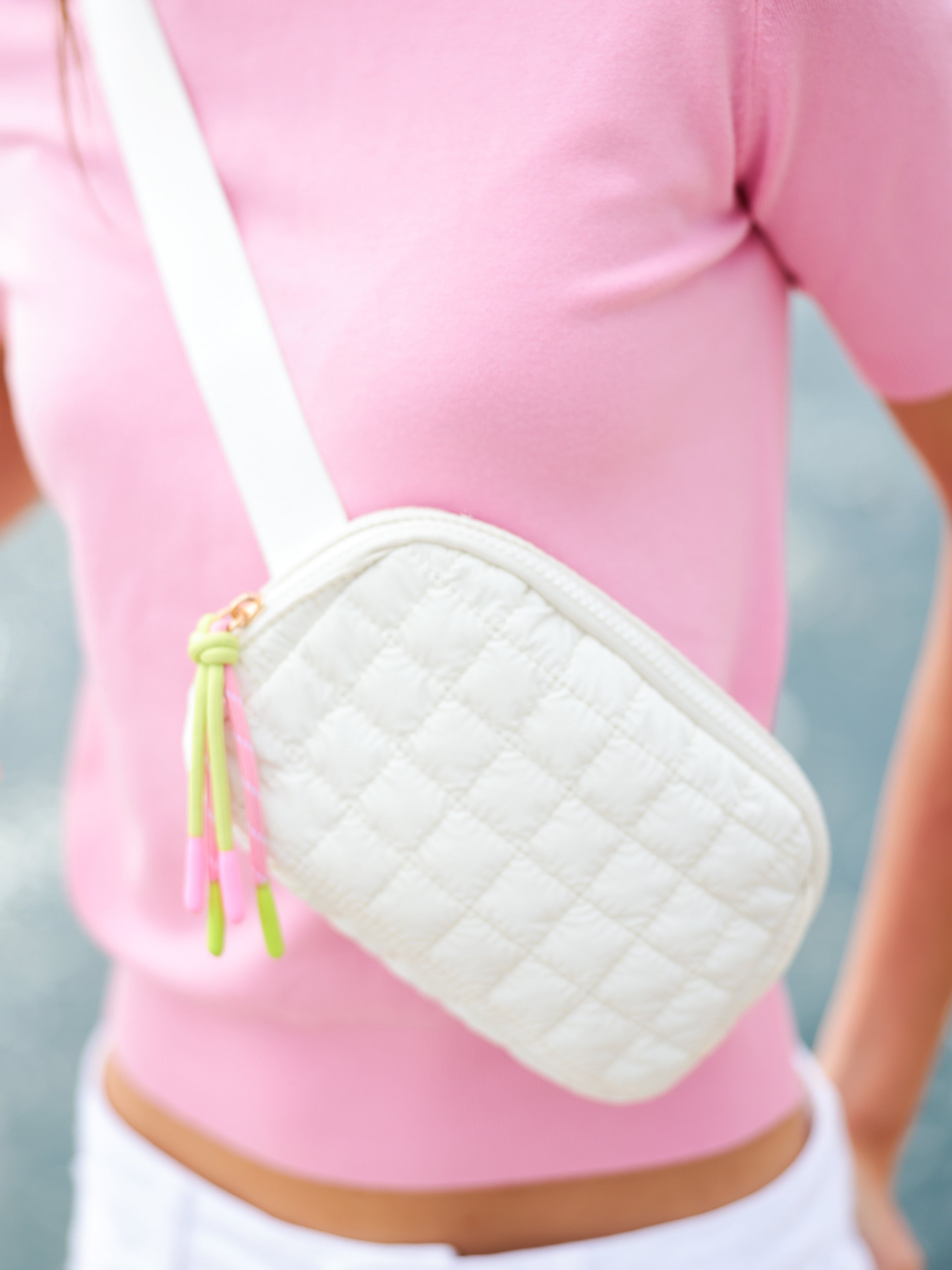 Shiraleah Logan Belt Bag PEARL