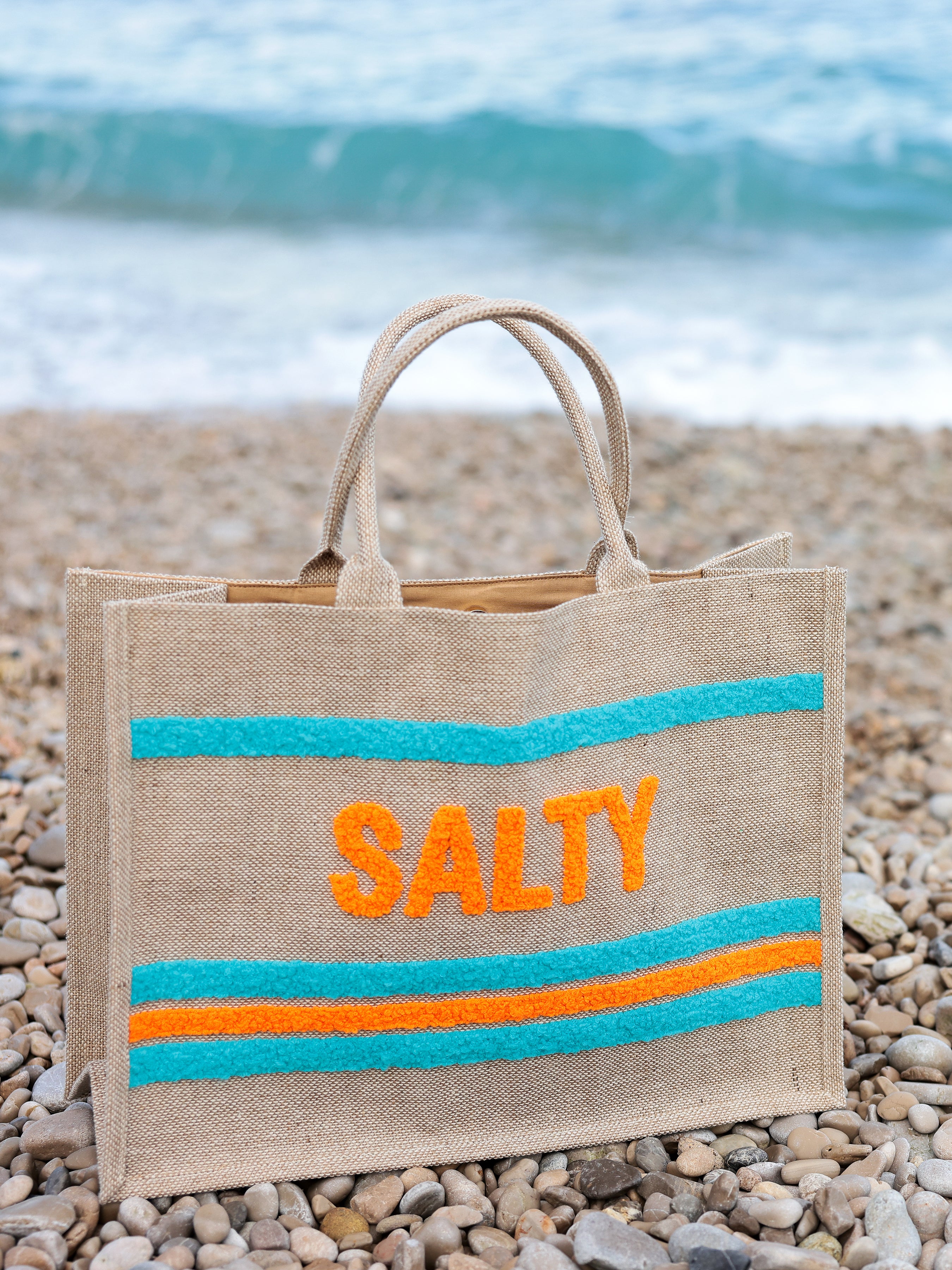 Shiraleah "Salty" Beach Bag, Natural