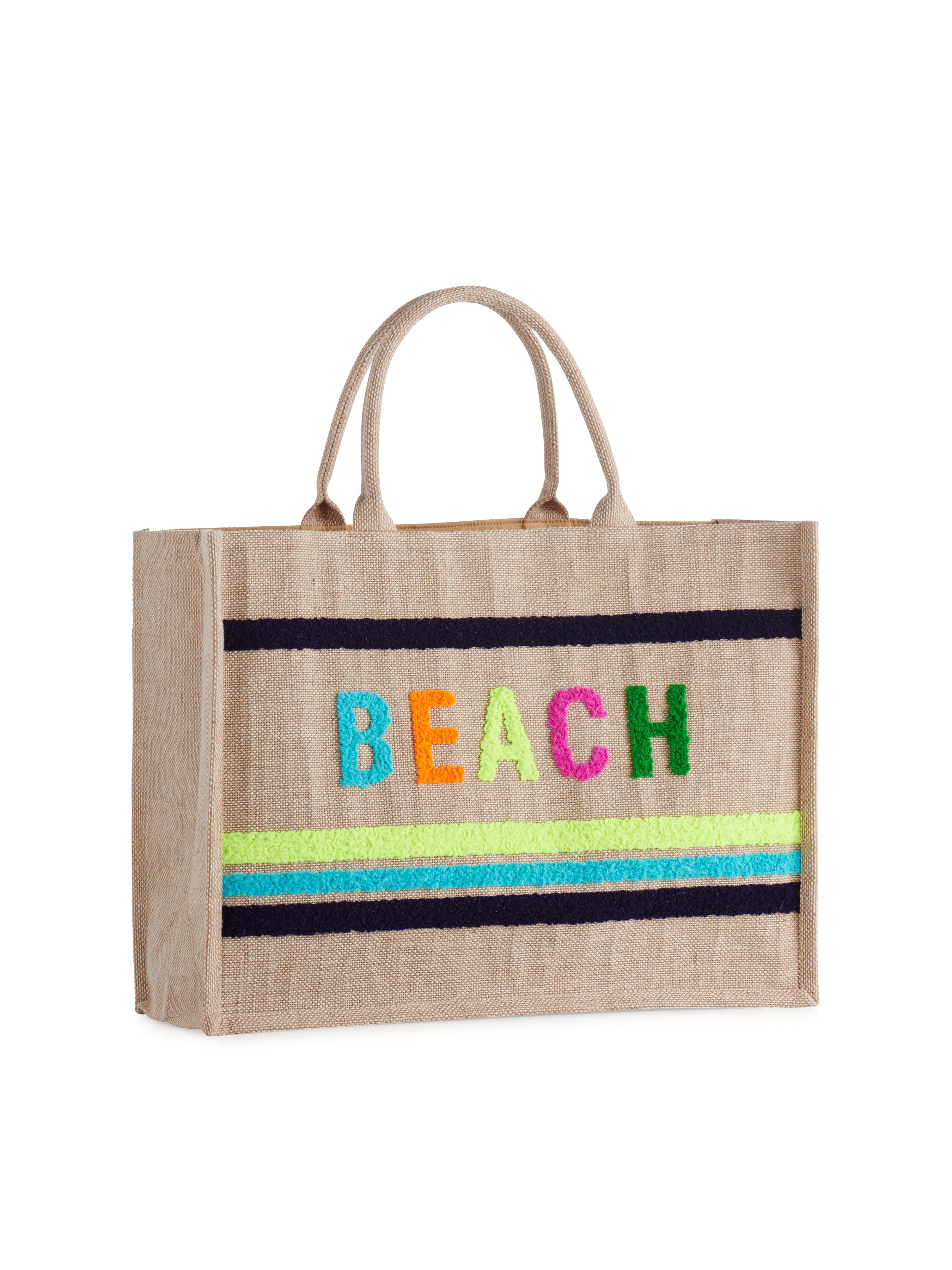 Shiraleah "Beach" Beach Bag, Natural