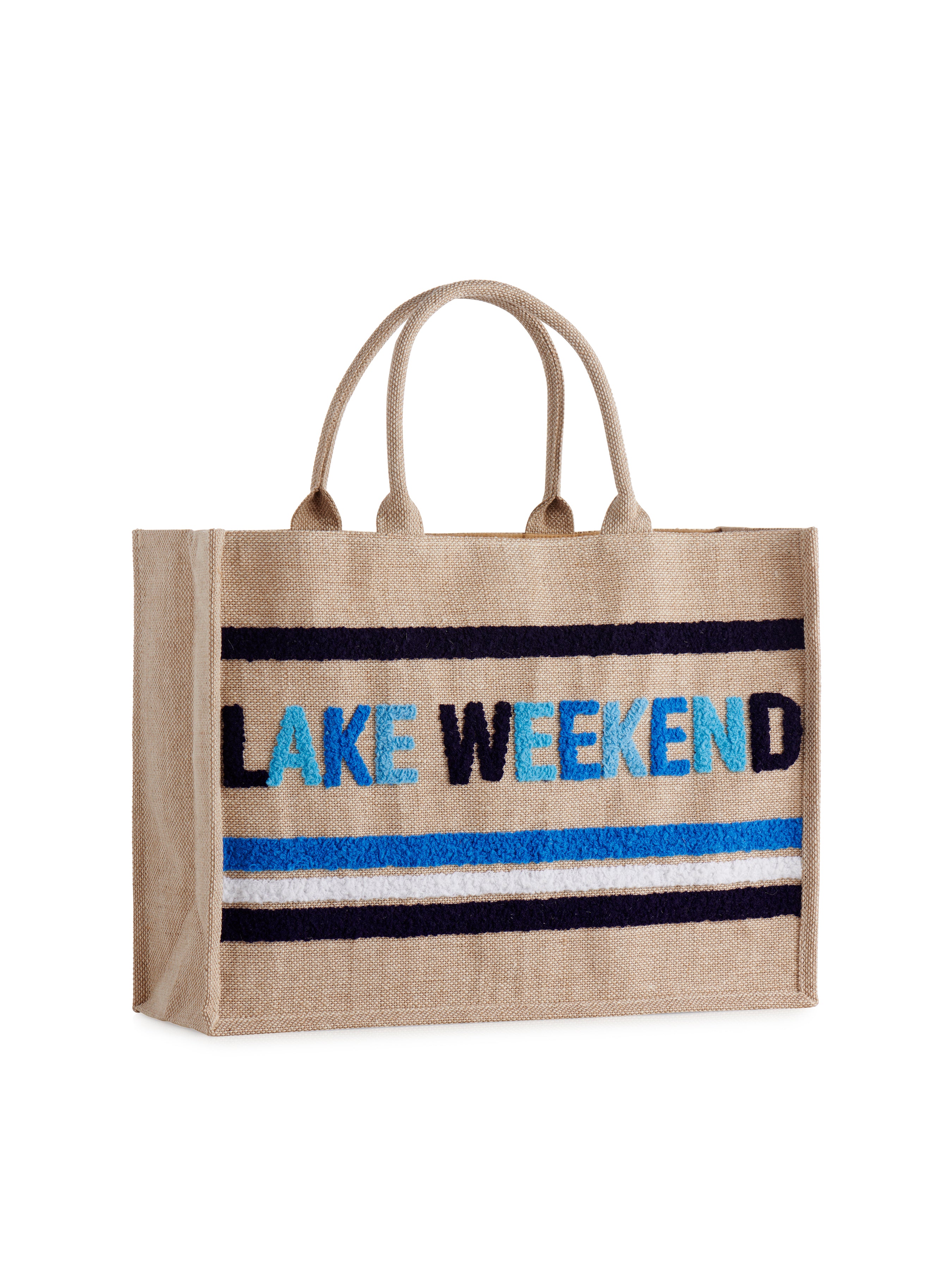 Shiraleah "Lake Weekend" Beach Bag, Natural