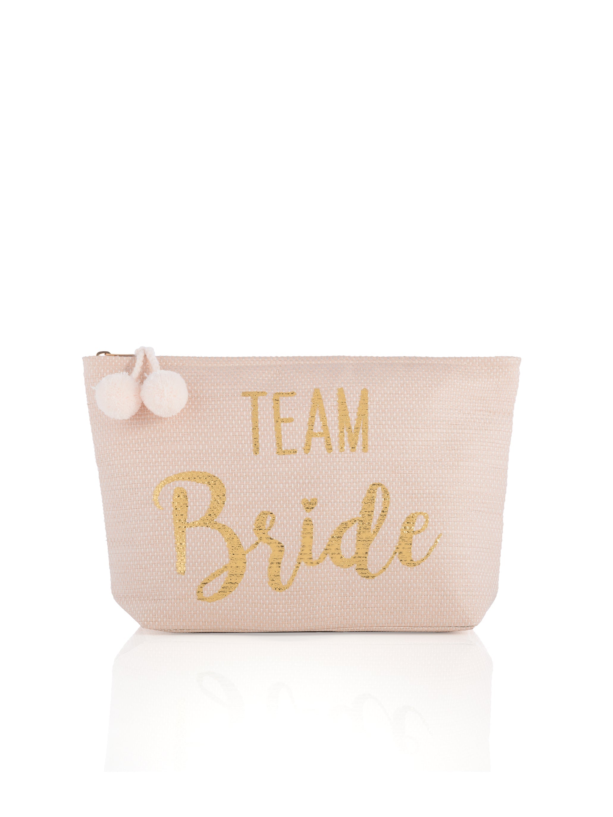 Shiraleah Mia "Team Bride" Zip Pouch, Blush