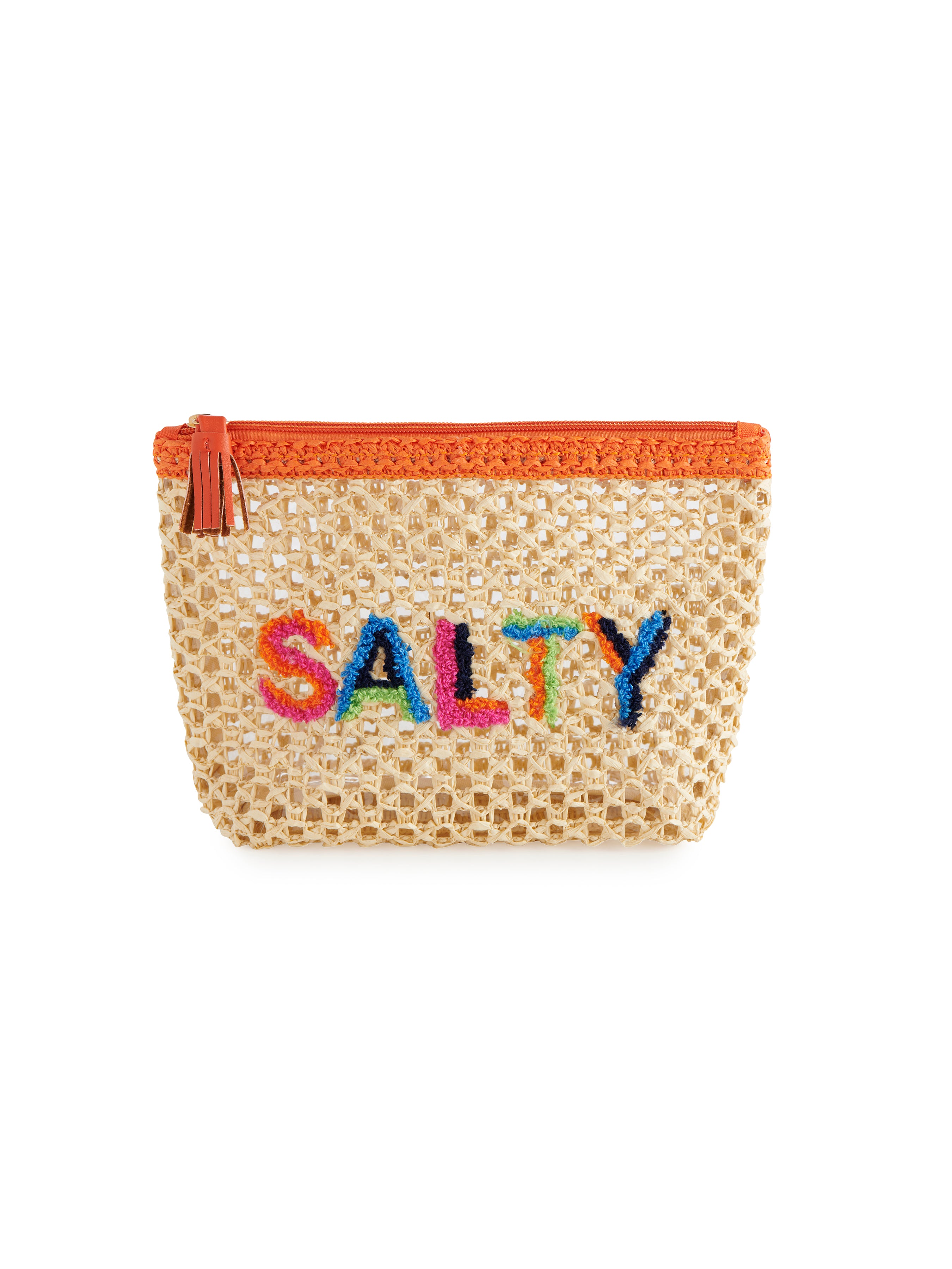 Shiraleah Antigua "Salty" Zip Pouch, Natural