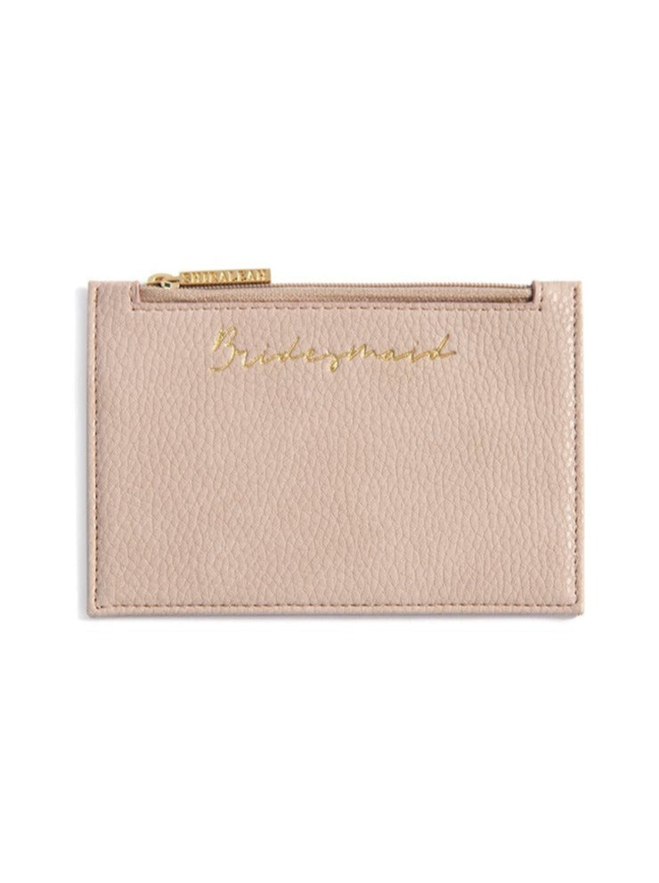 Shiraleah "Bridesmaid" Bridal Card Case, Blush