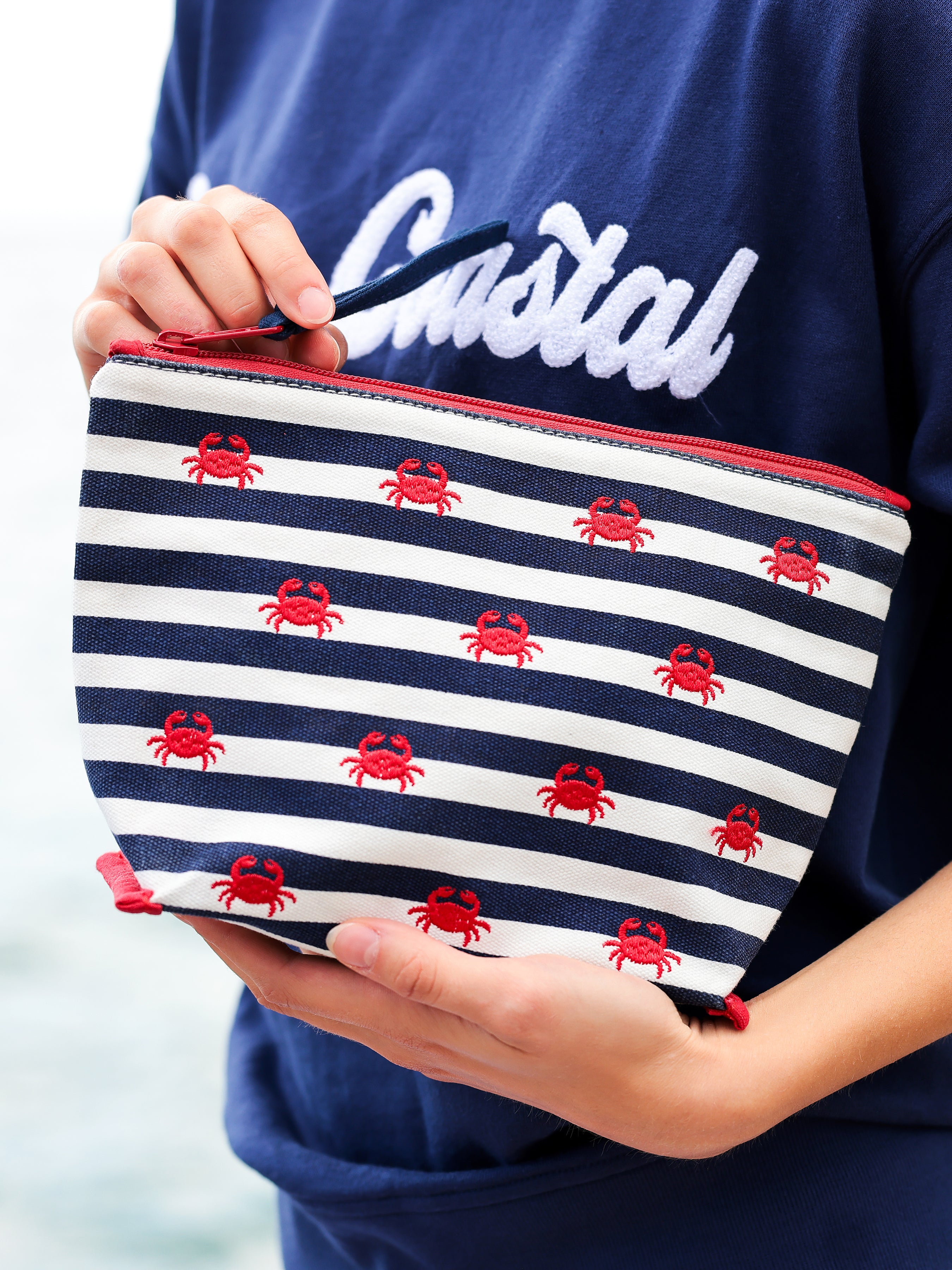 Shiraleah Crab Zip Pouch, Multi