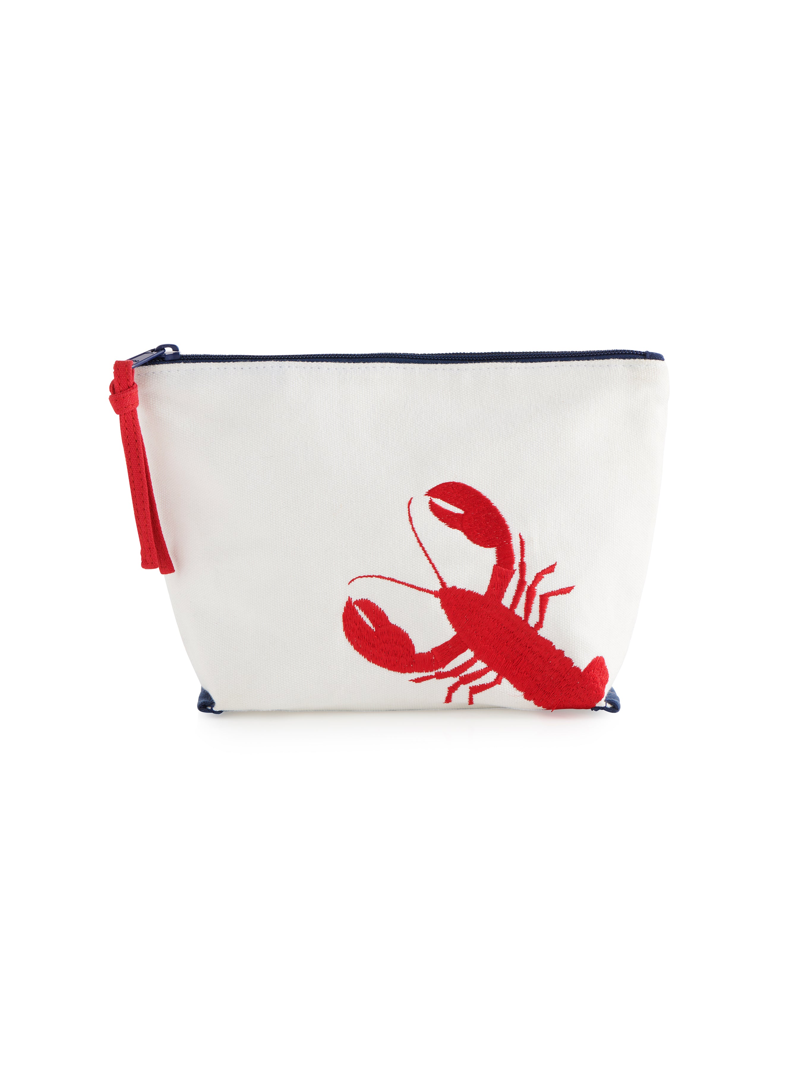 Shiraleah Lobster Zip Pouch, Ivory