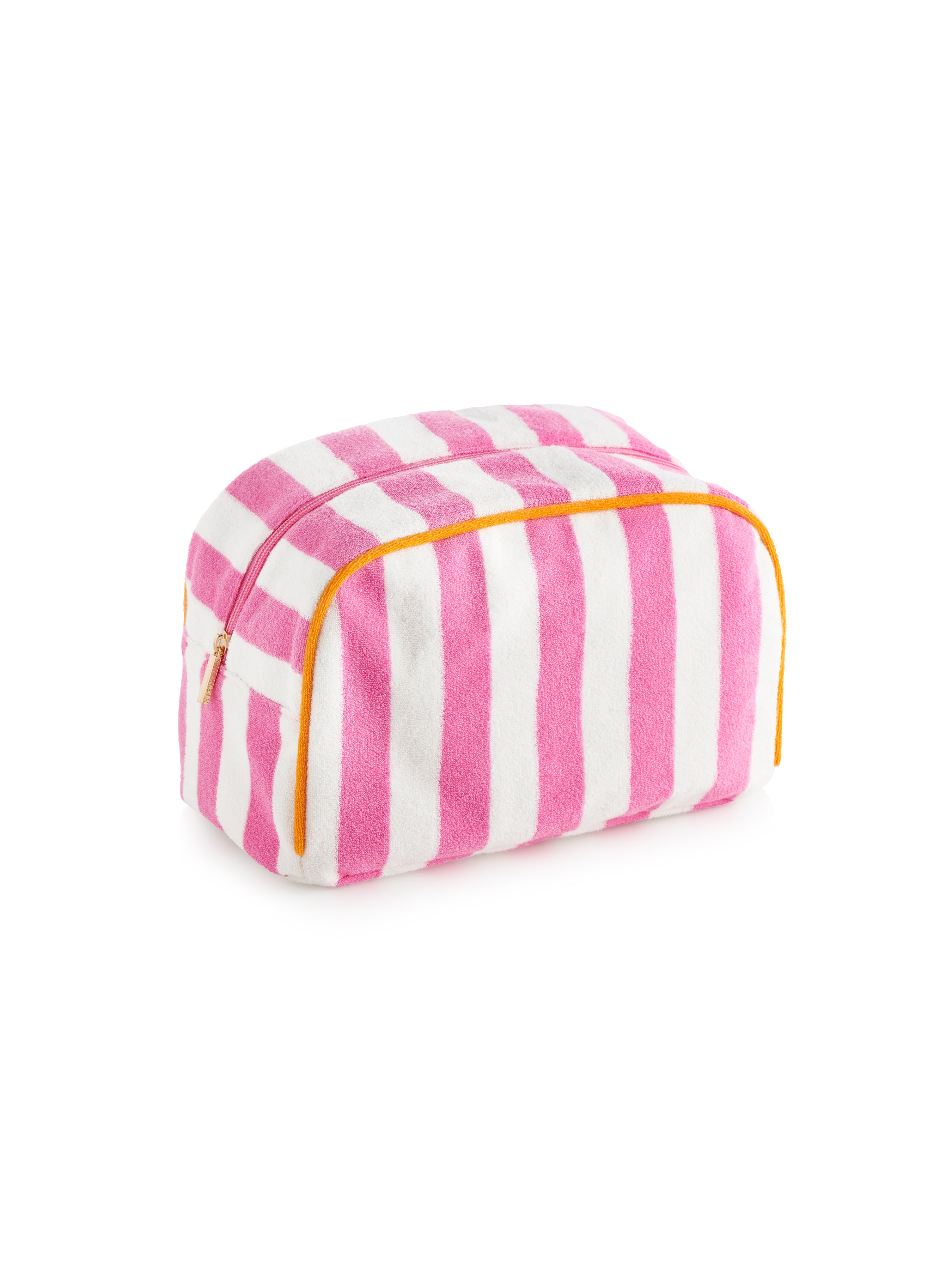 Shiraleah Cabana Large Stripe Zip Pouch PINK