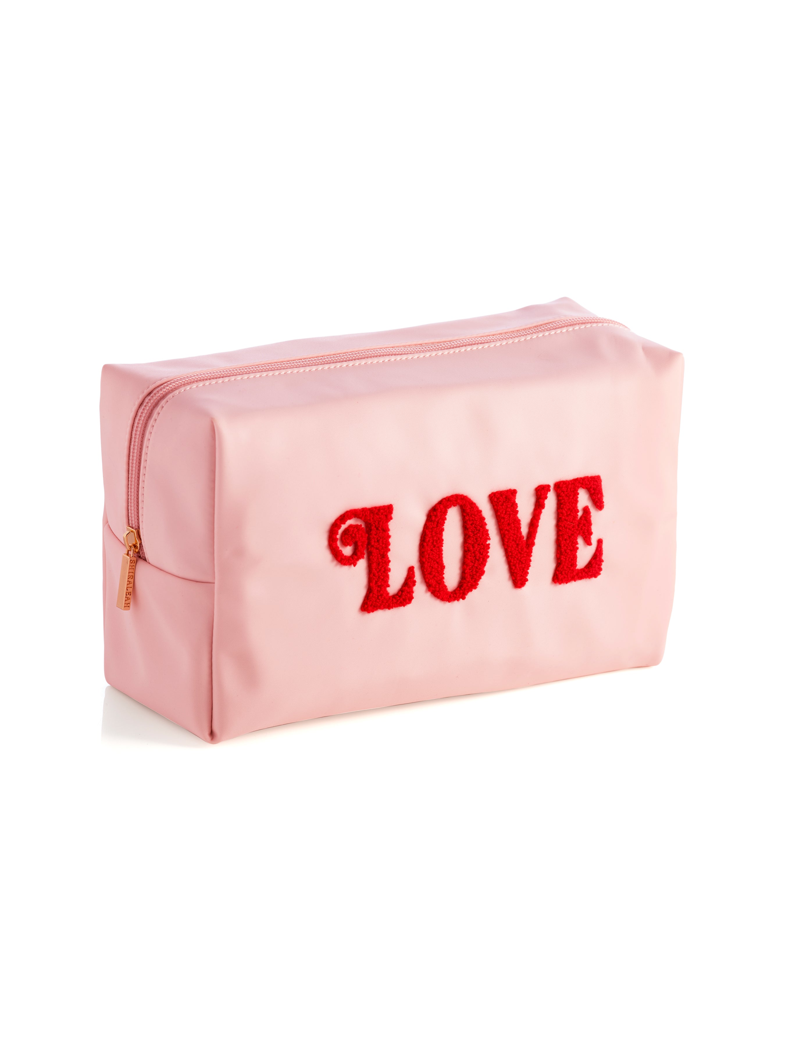 Shiraleah Cara "Love" Cosmetic Pouch, Blush