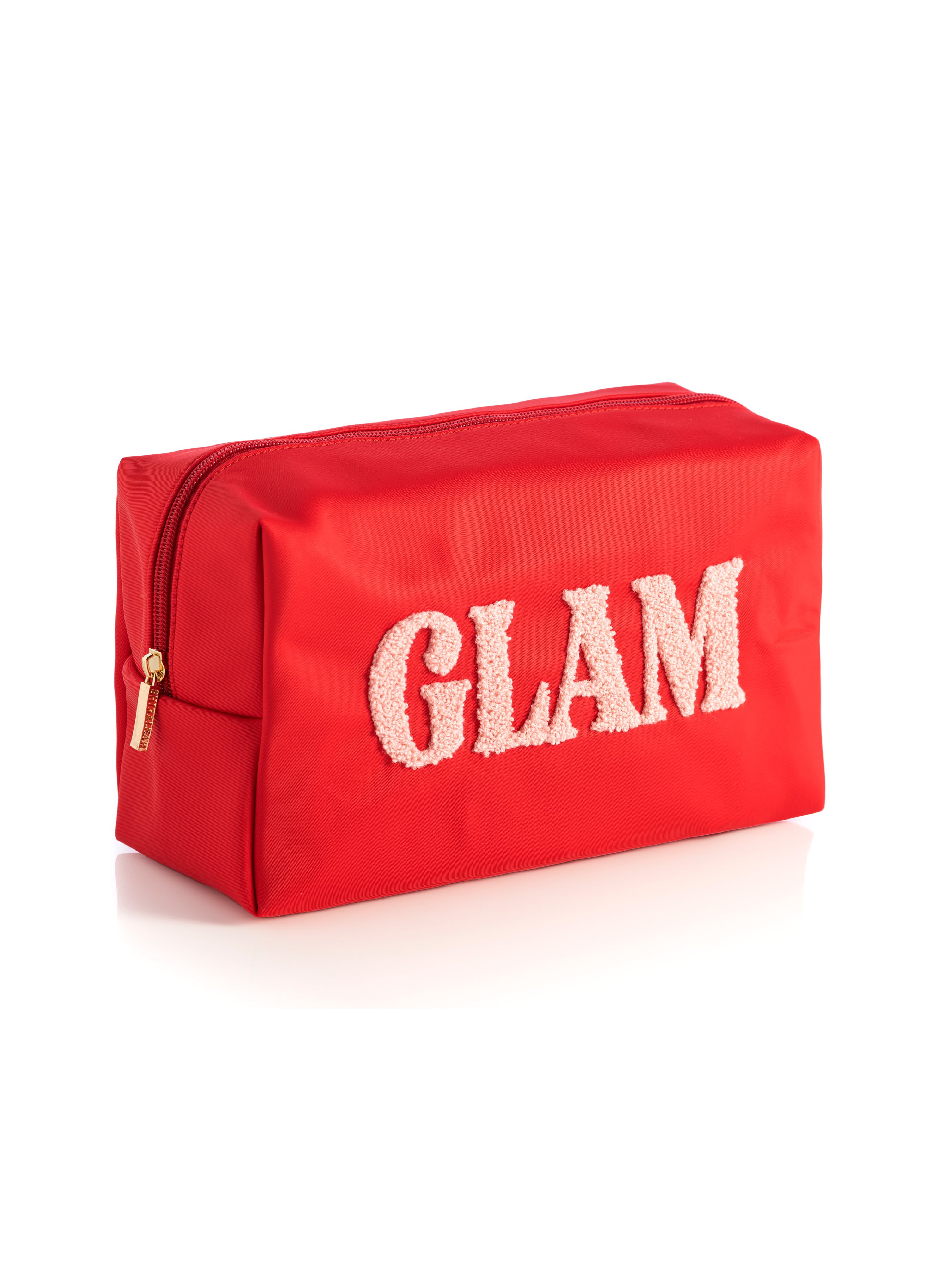 Shiraleah Cara "Glam" Cosmetic Pouch, Red