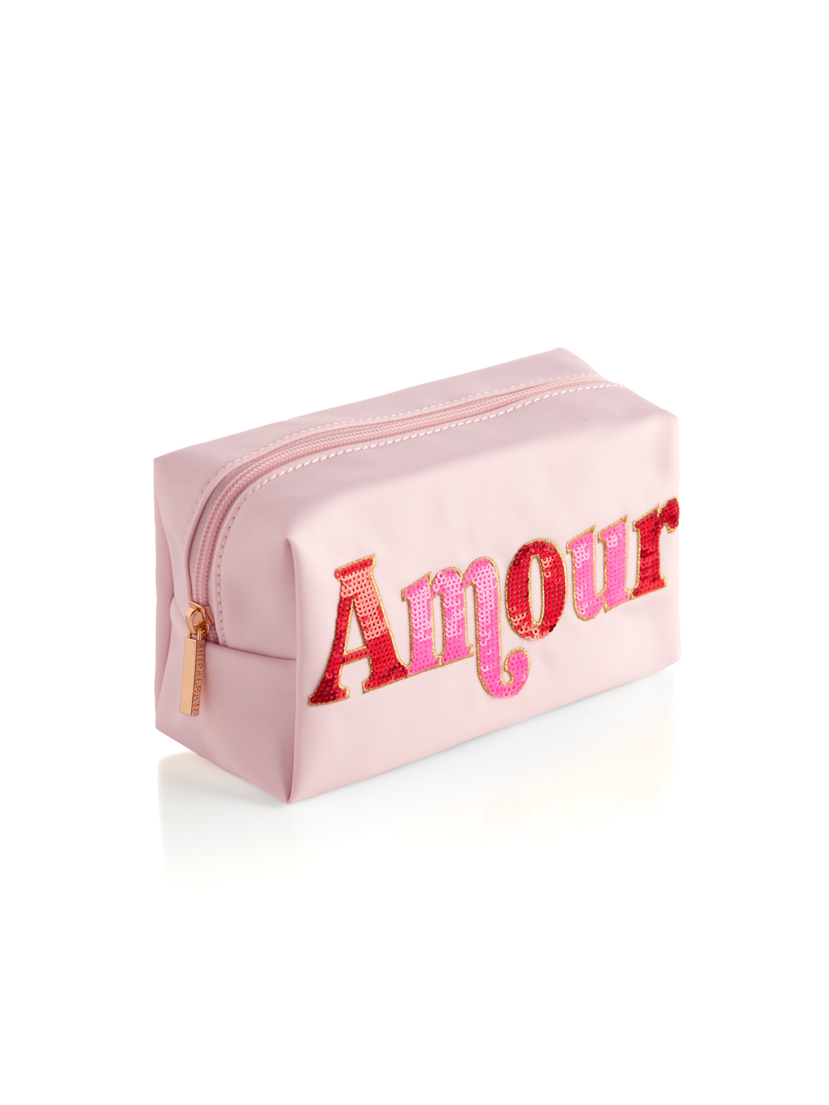 Shiraleah Cara "Amour" Zip Pouch, Blush