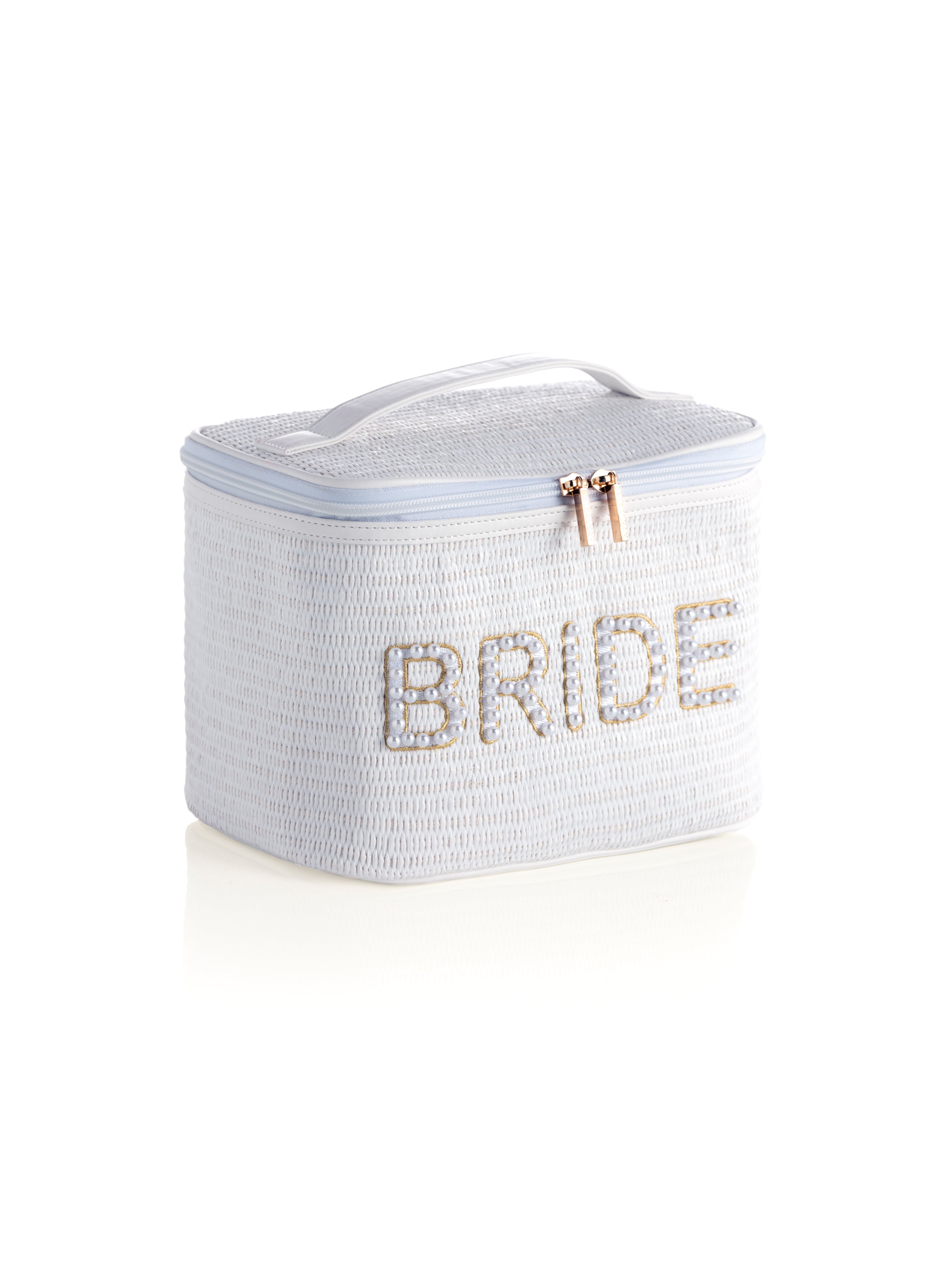 Shiraleah "Bride" Cosmetic Case, White