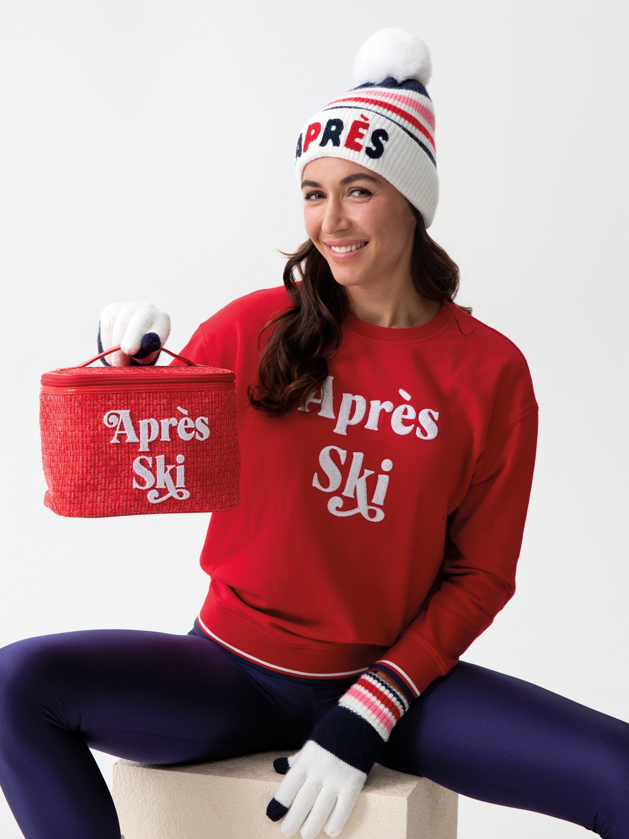 Shiraleah "Apres Ski" Cosmetic Case, Red