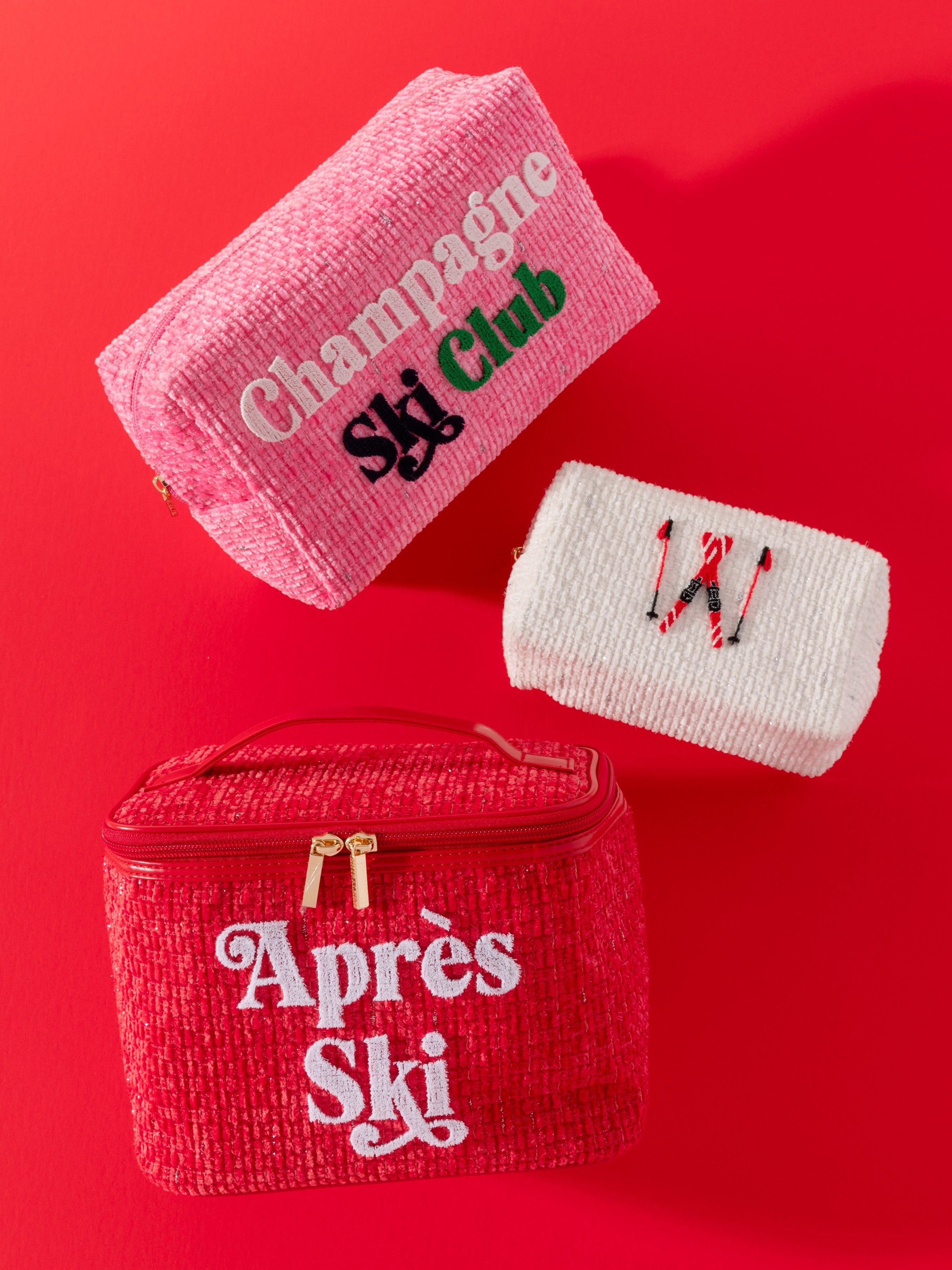 Shiraleah "Apres Ski" Cosmetic Case, Red