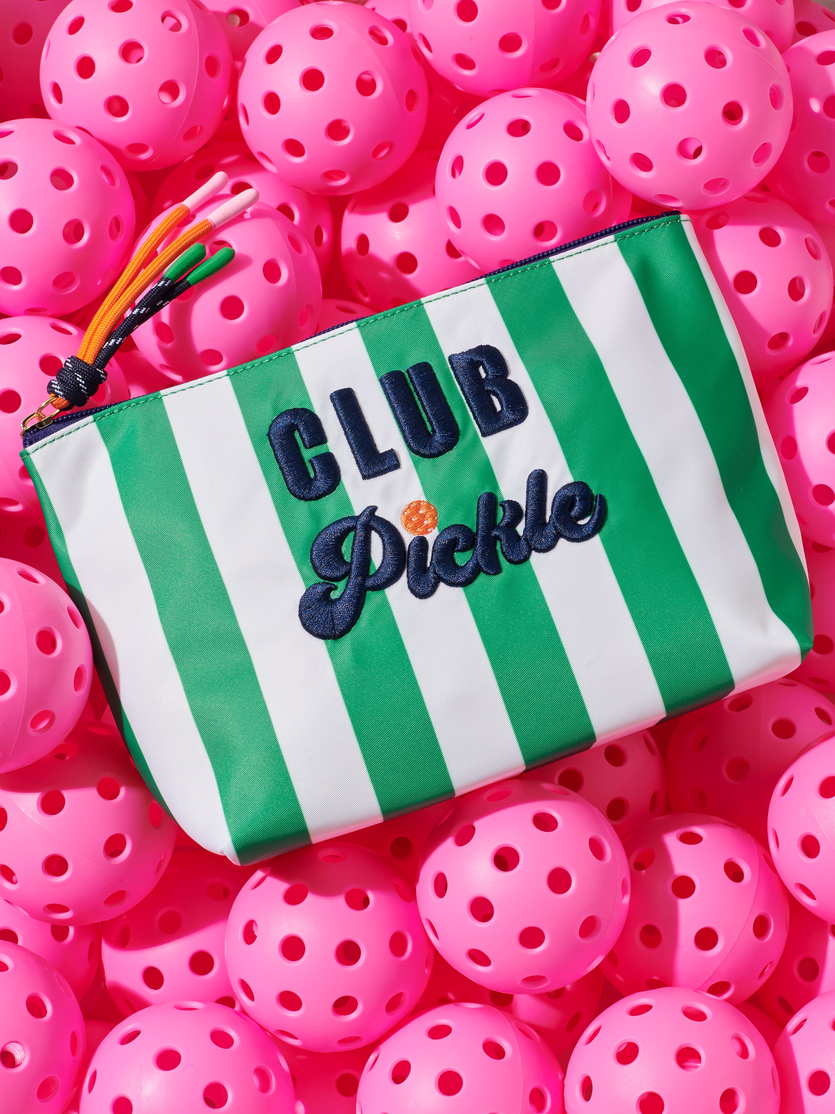 Shiraleah "Club Pickle" Large Zip Pouch, Multi