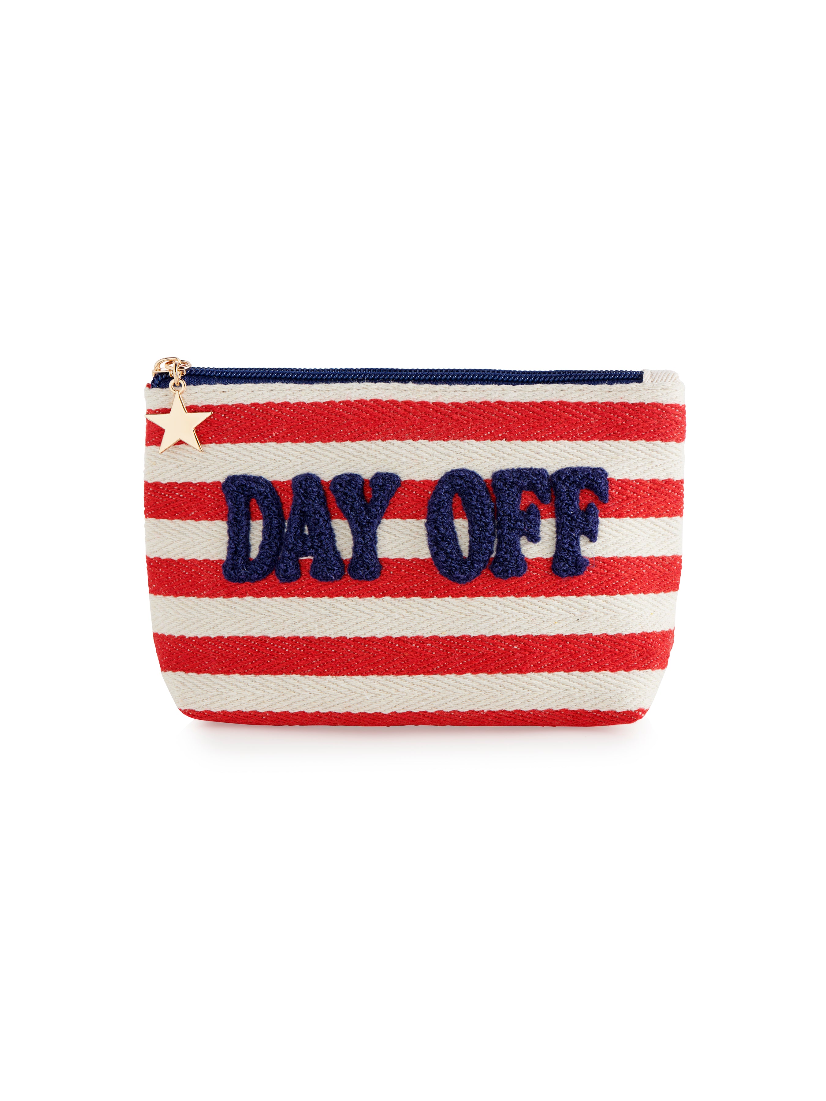 Shiraleah Morgan "Day Off" Small Zip Pouch, Red