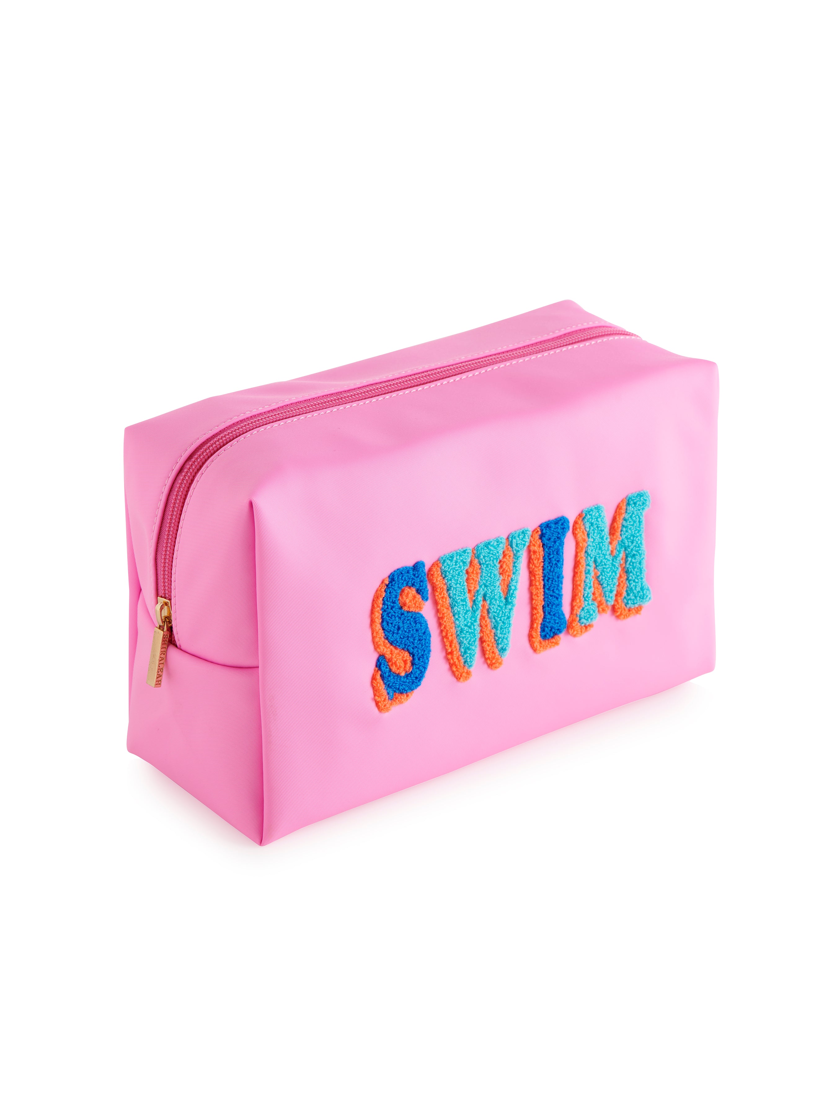 Shiraleah "Swim" Large Zip Pouch, Pink