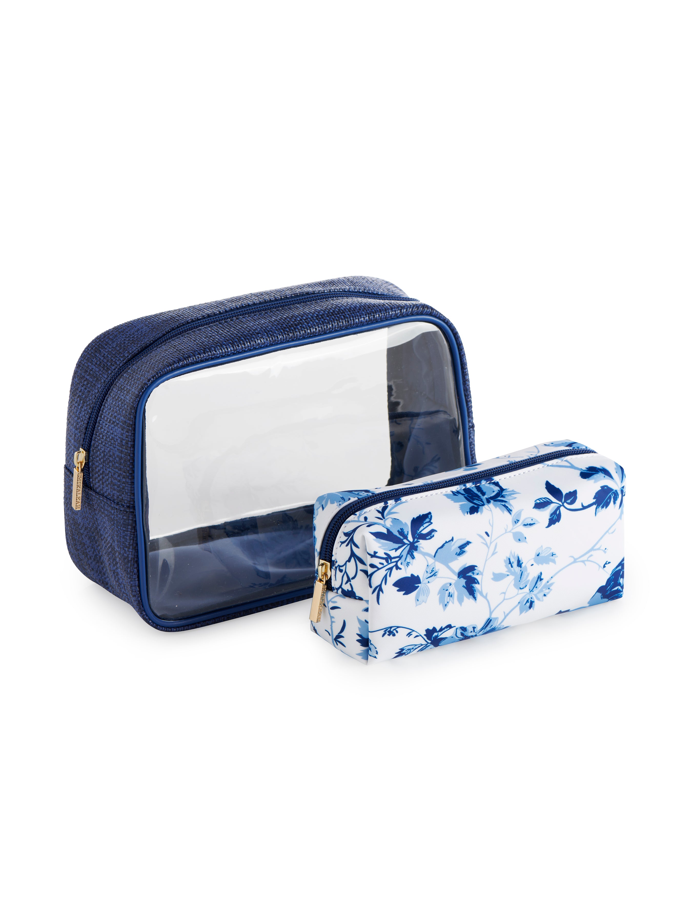 Shiraleah Pretty Set Of 2 Cosmetic Cases, Blue