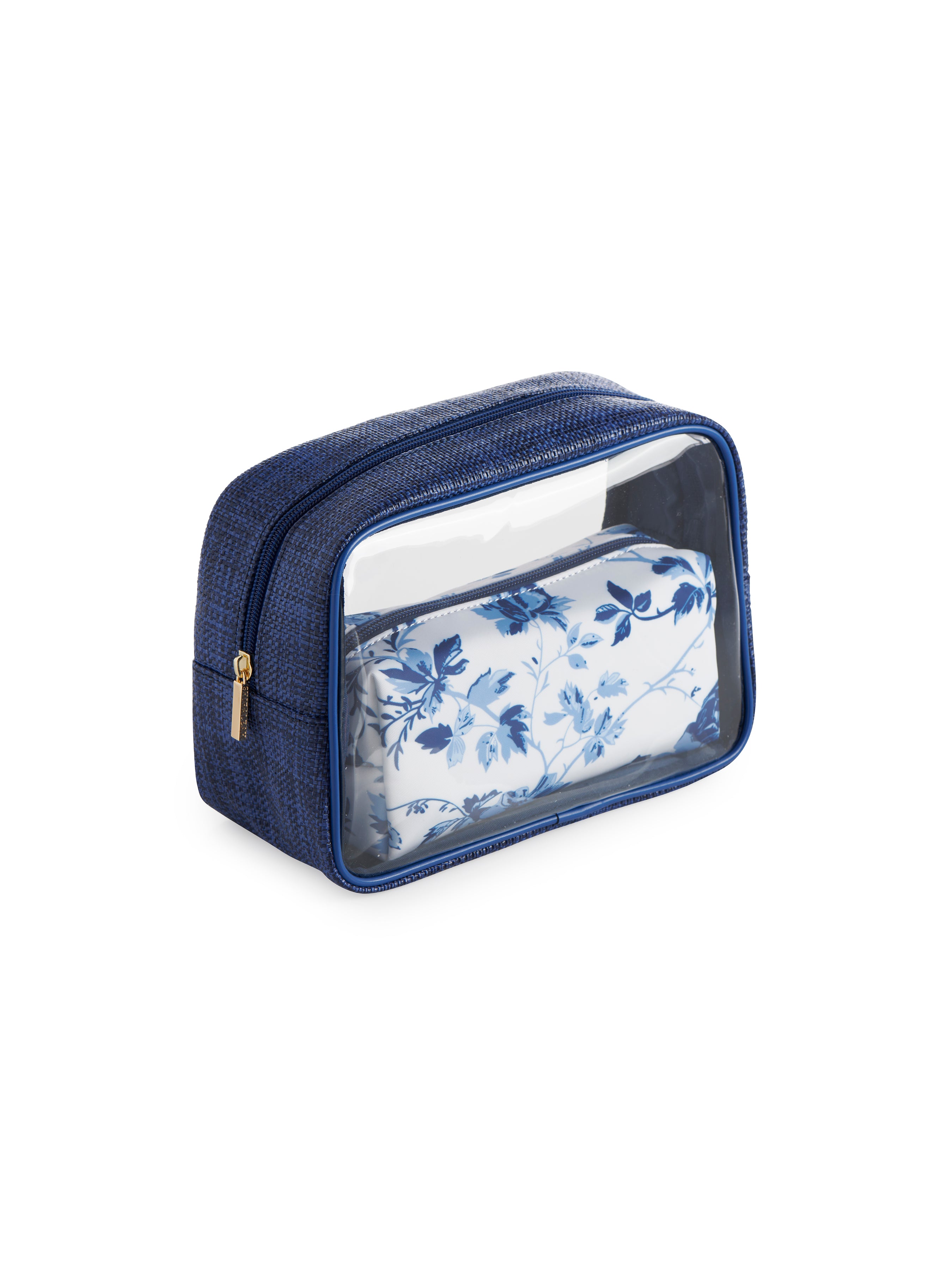 Shiraleah Pretty Set Of 2 Cosmetic Cases, Blue