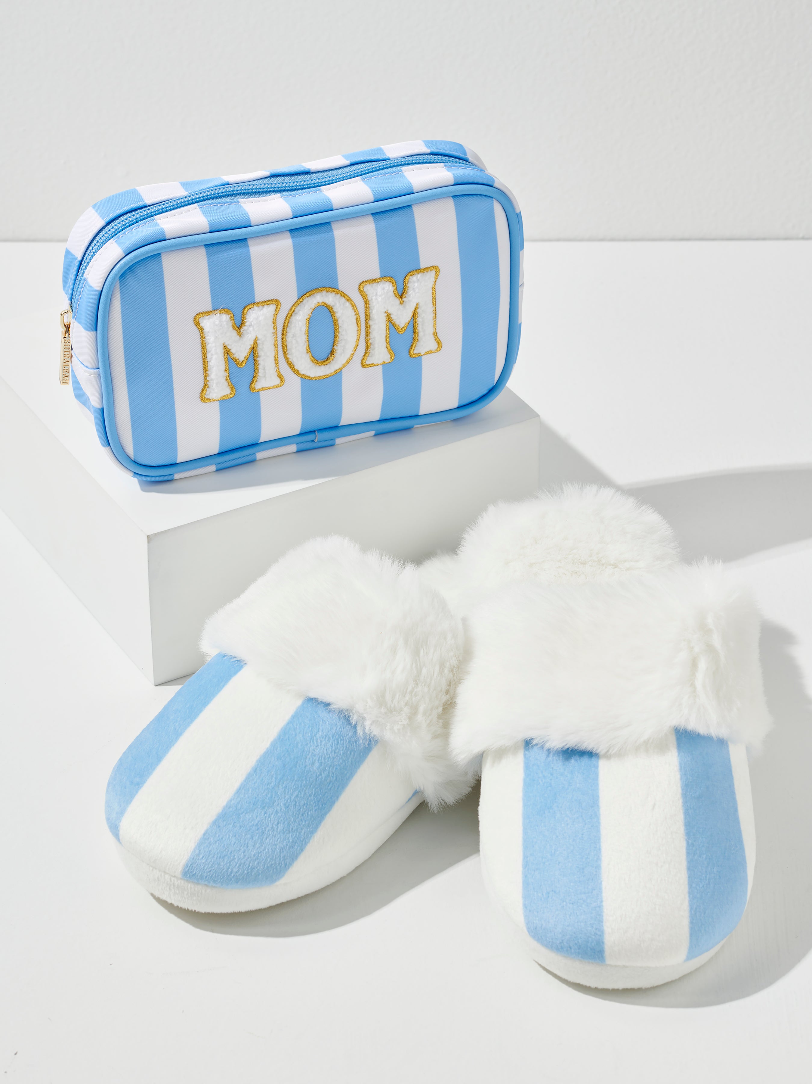 Shiraleah "Mom" Zip Pouch BLUE