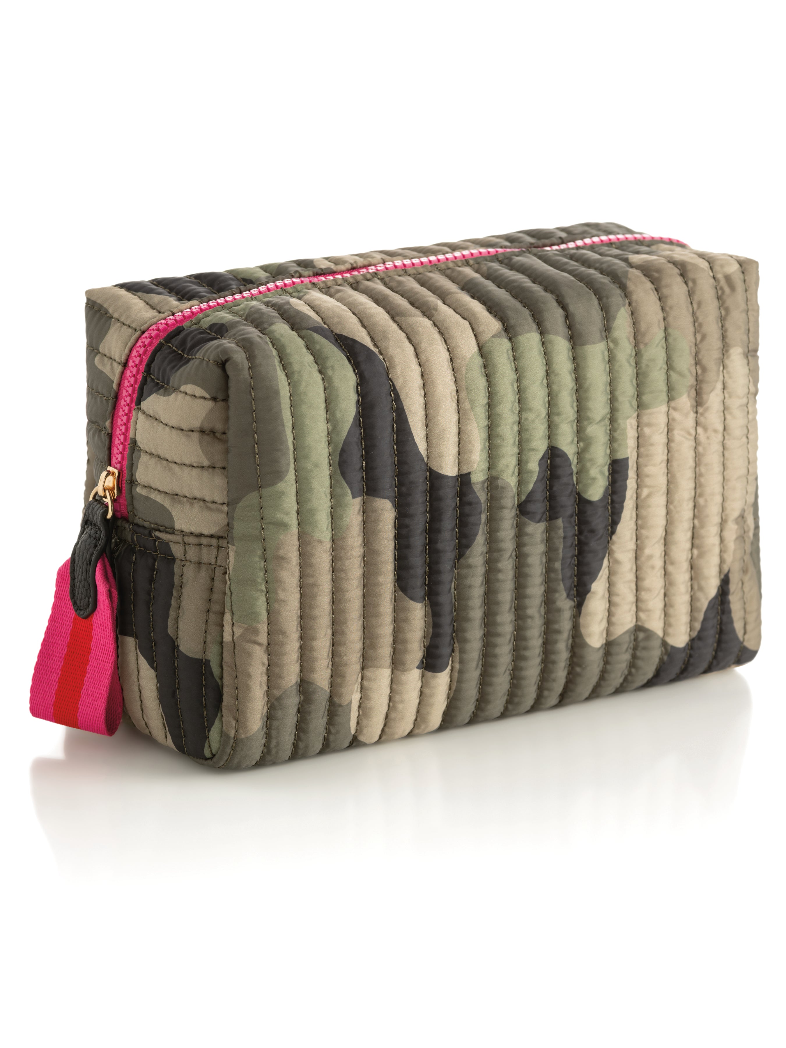 Shiraleah Ezra Large Boxy Cosmetic Pouch CAMO