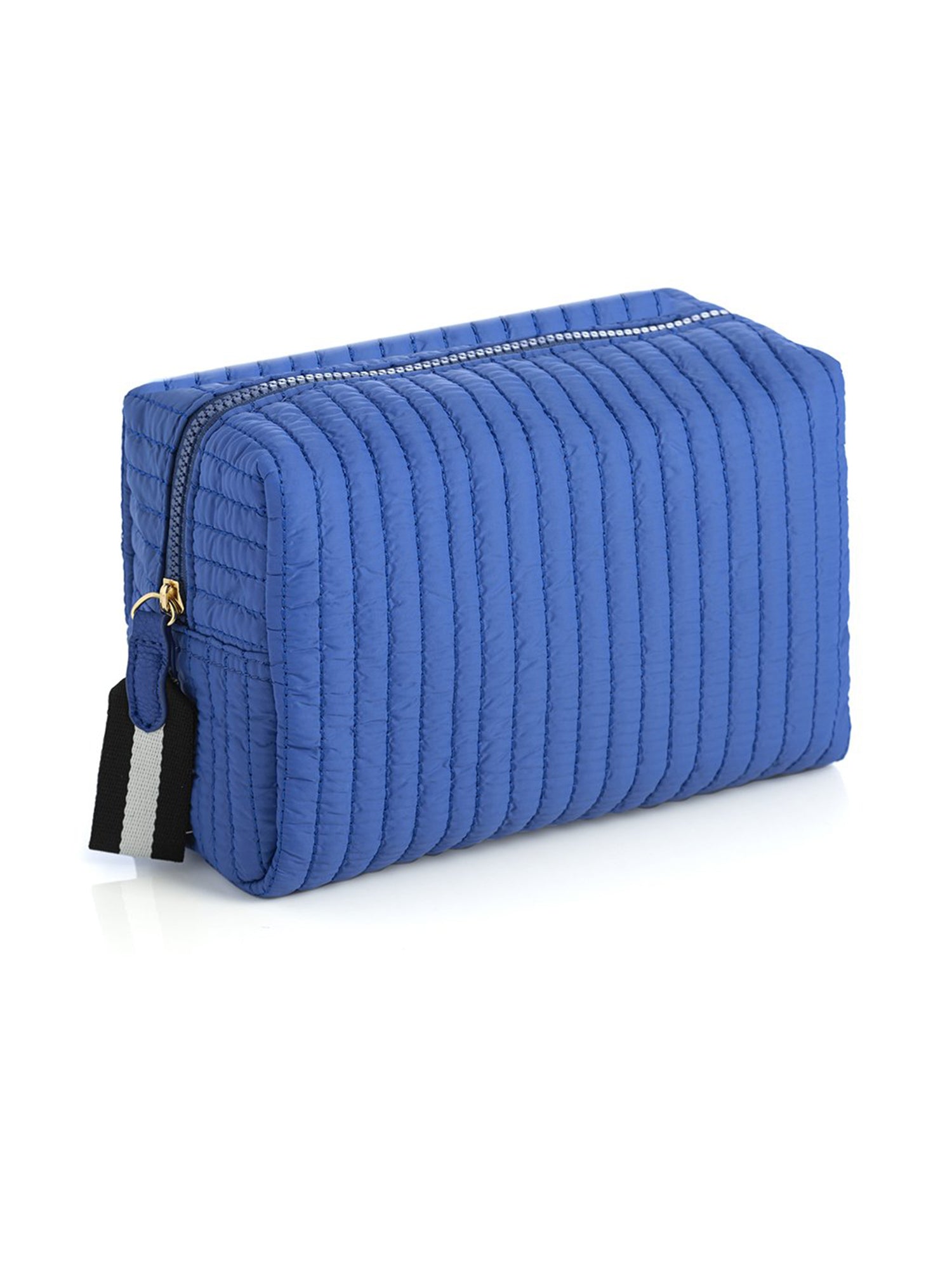 Shiraleah Ezra Large Boxy Cosmetic Pouch ULTRAMARINE