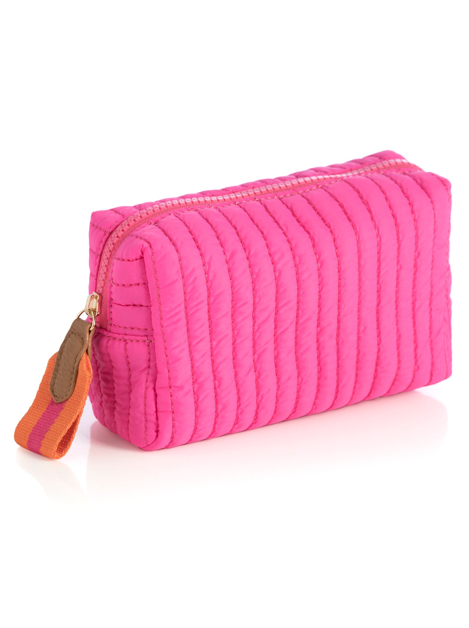 Shiraleah Ezra Small Boxy Cosmetic Pouch MAGENTA