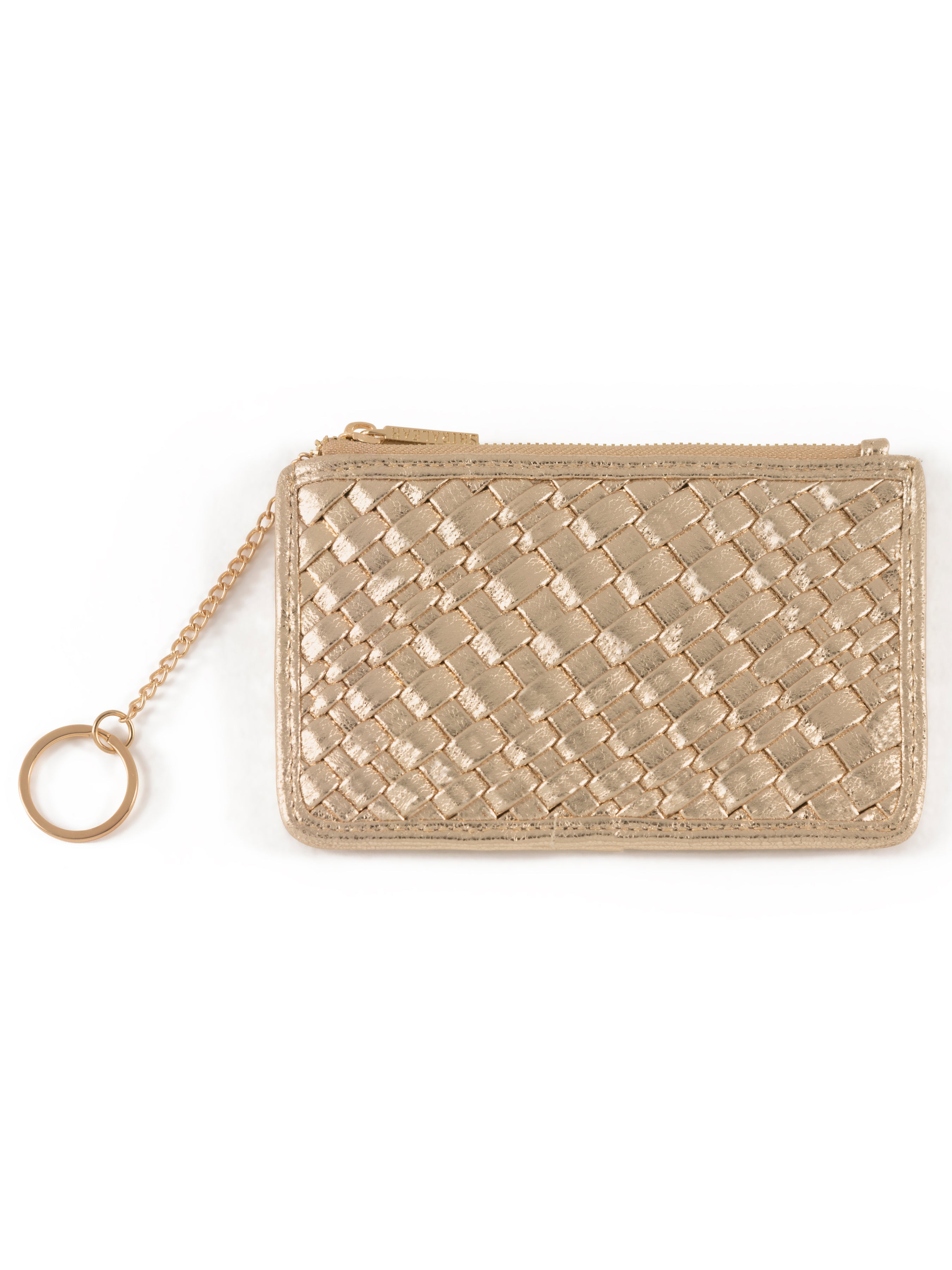 Shiraleah Blythe Mini Zip Pouch, Gold