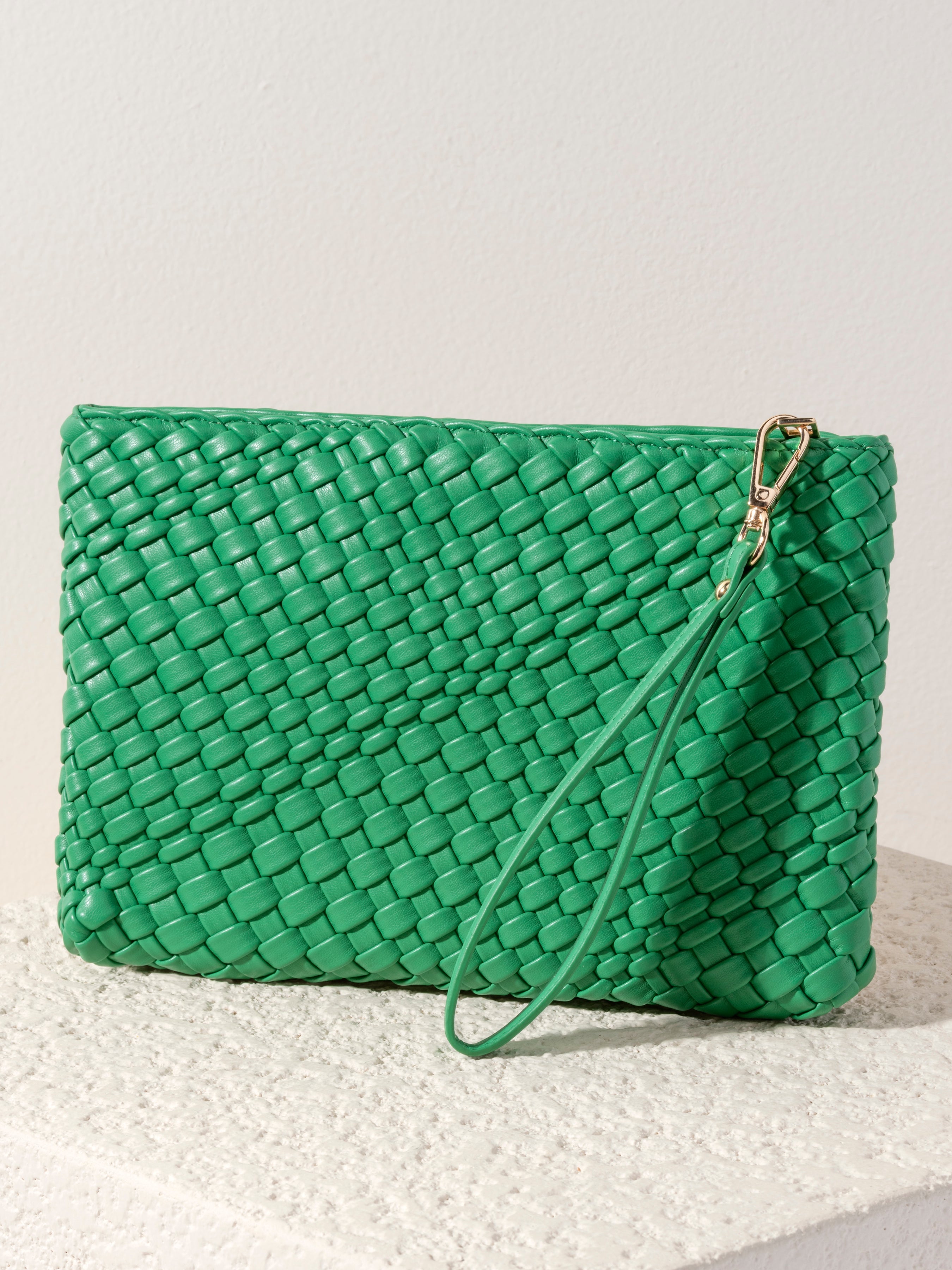 Shiraleah Blythe Zip Wristlet, Green