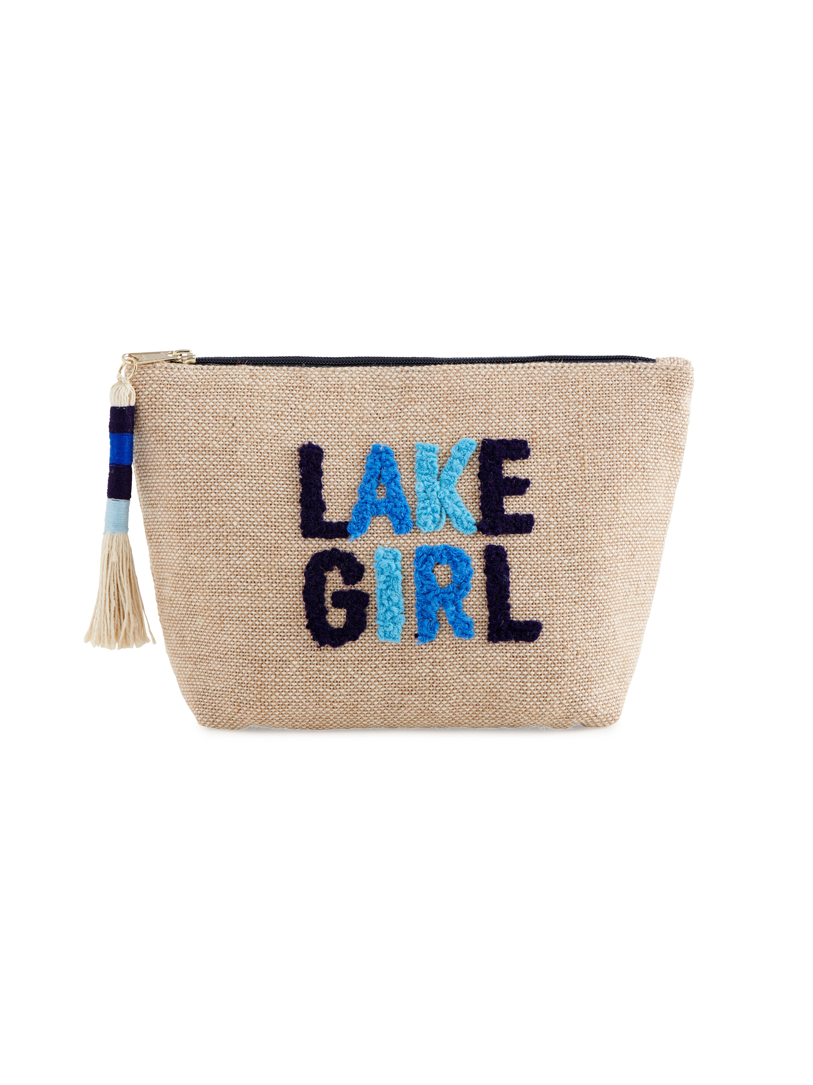 Shiraleah Lake Zip Pouch, Natural