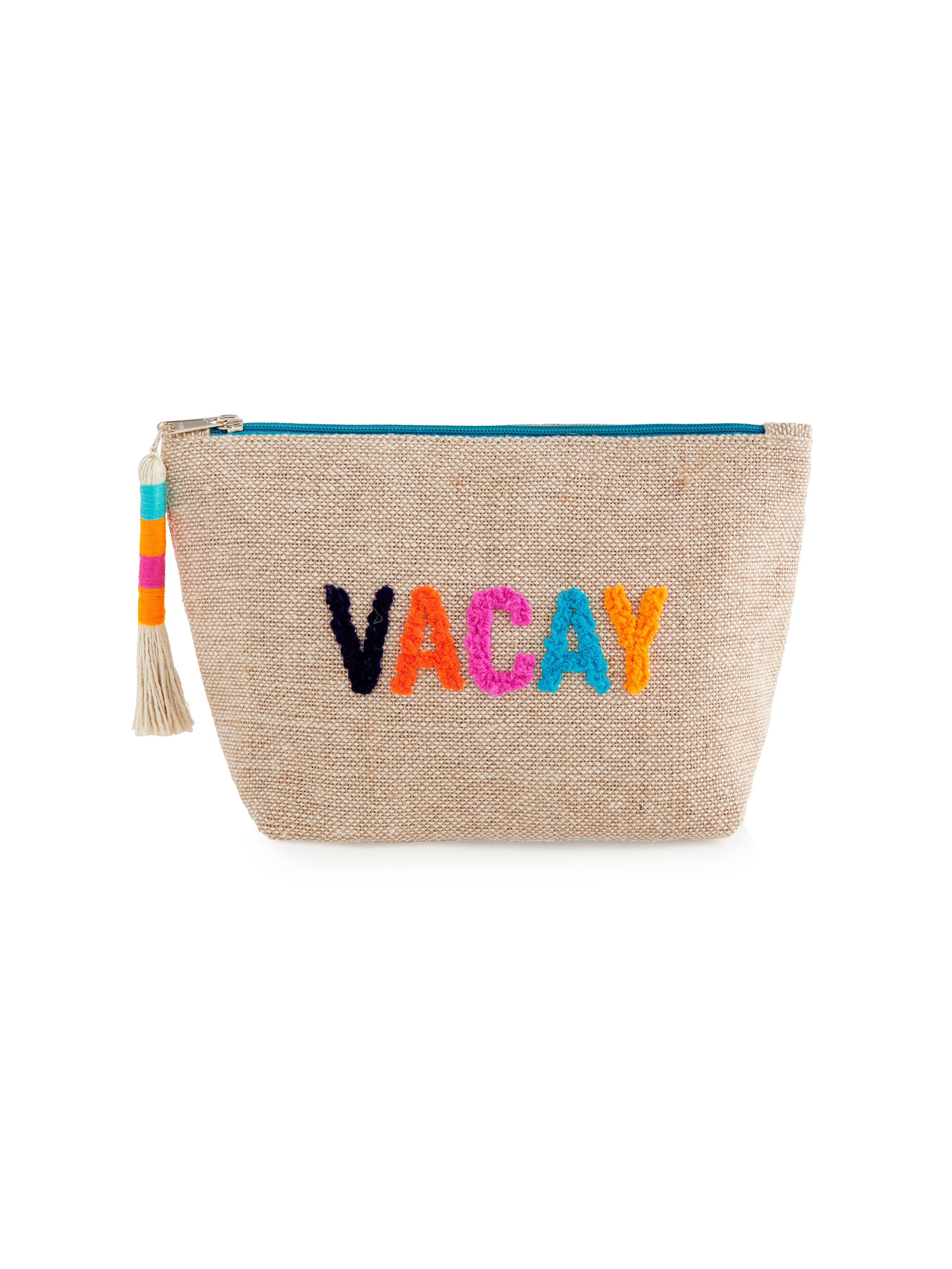 Shiraleah "Vacay" Zip Pouch, Natural