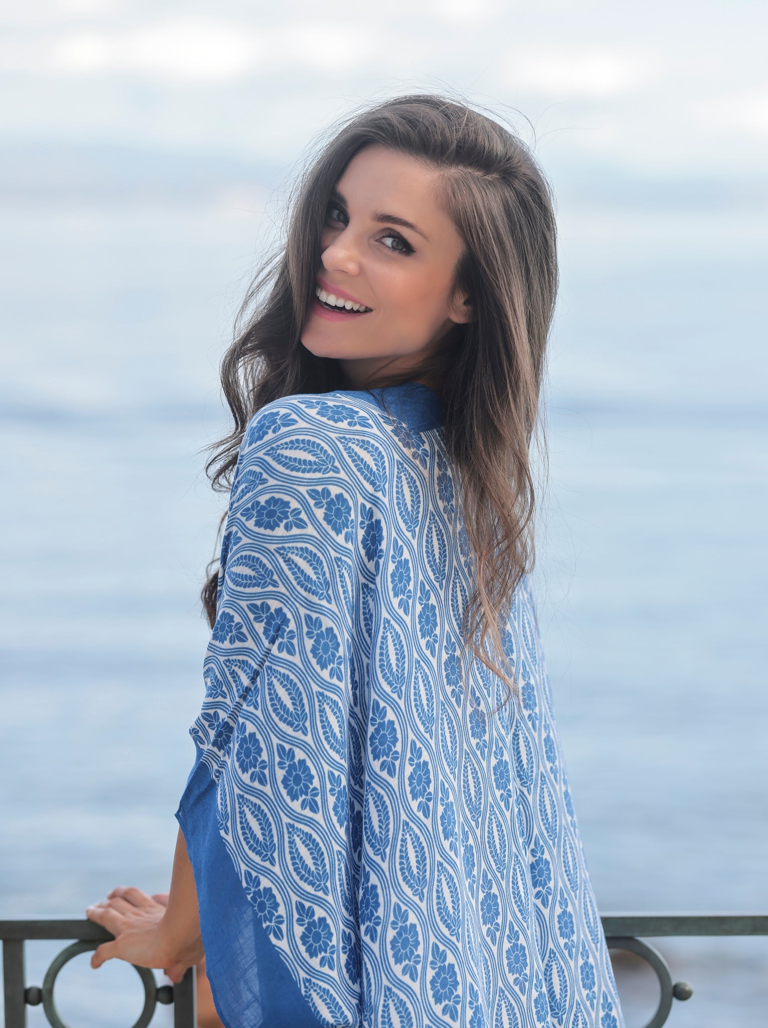 Shiraleah Catalina Kimono, Blue - FINAL SALE ONLY