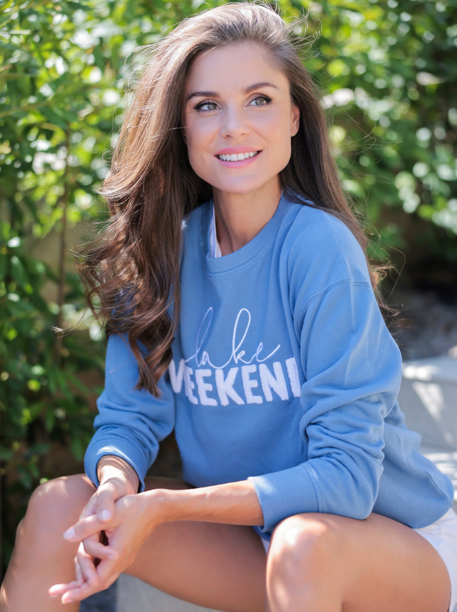 Shiraleah "Lake Weekend" Sweatshirt, Blue