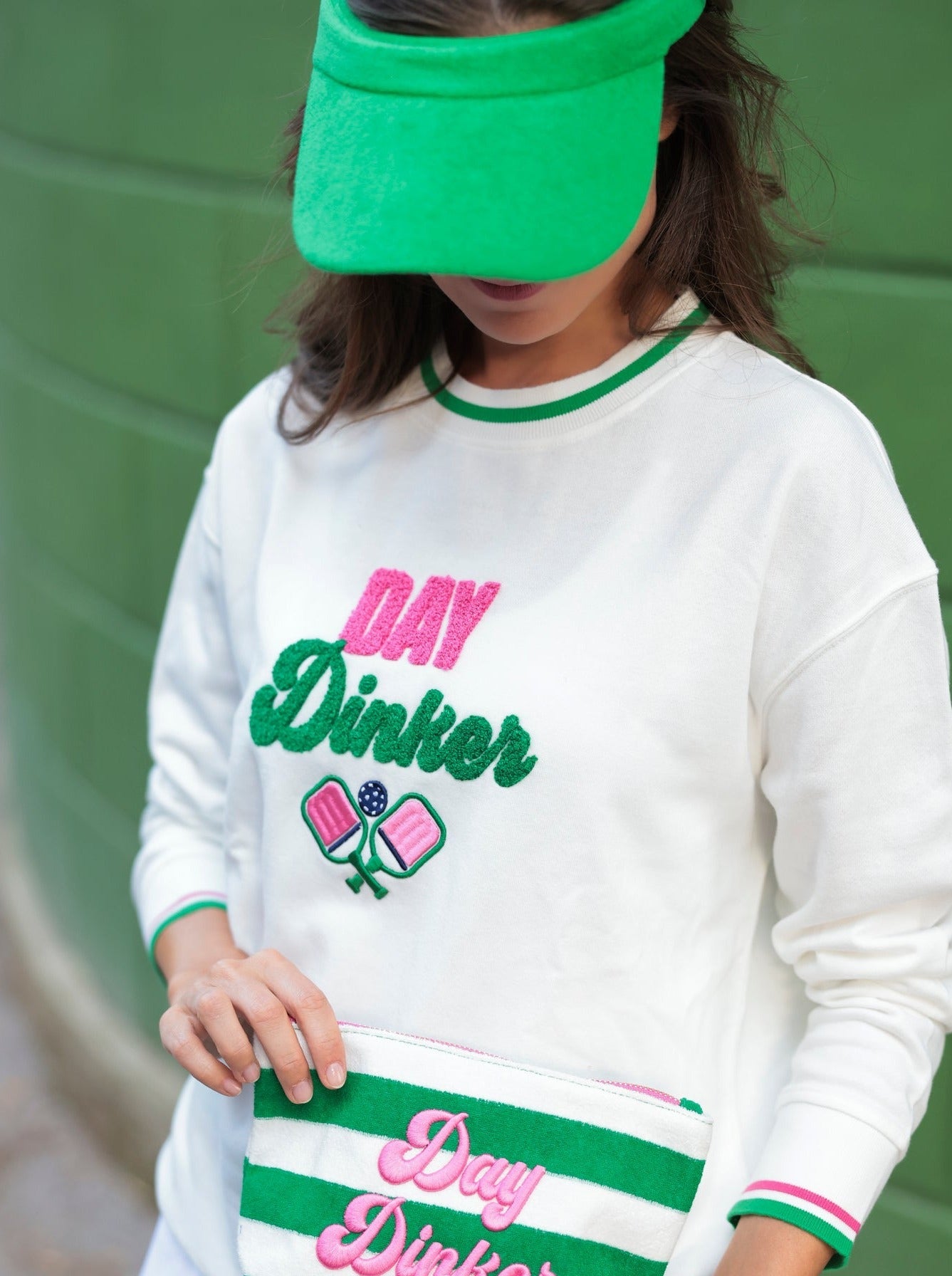 Shiraleah "Day Dinker" Sweatshirt, White