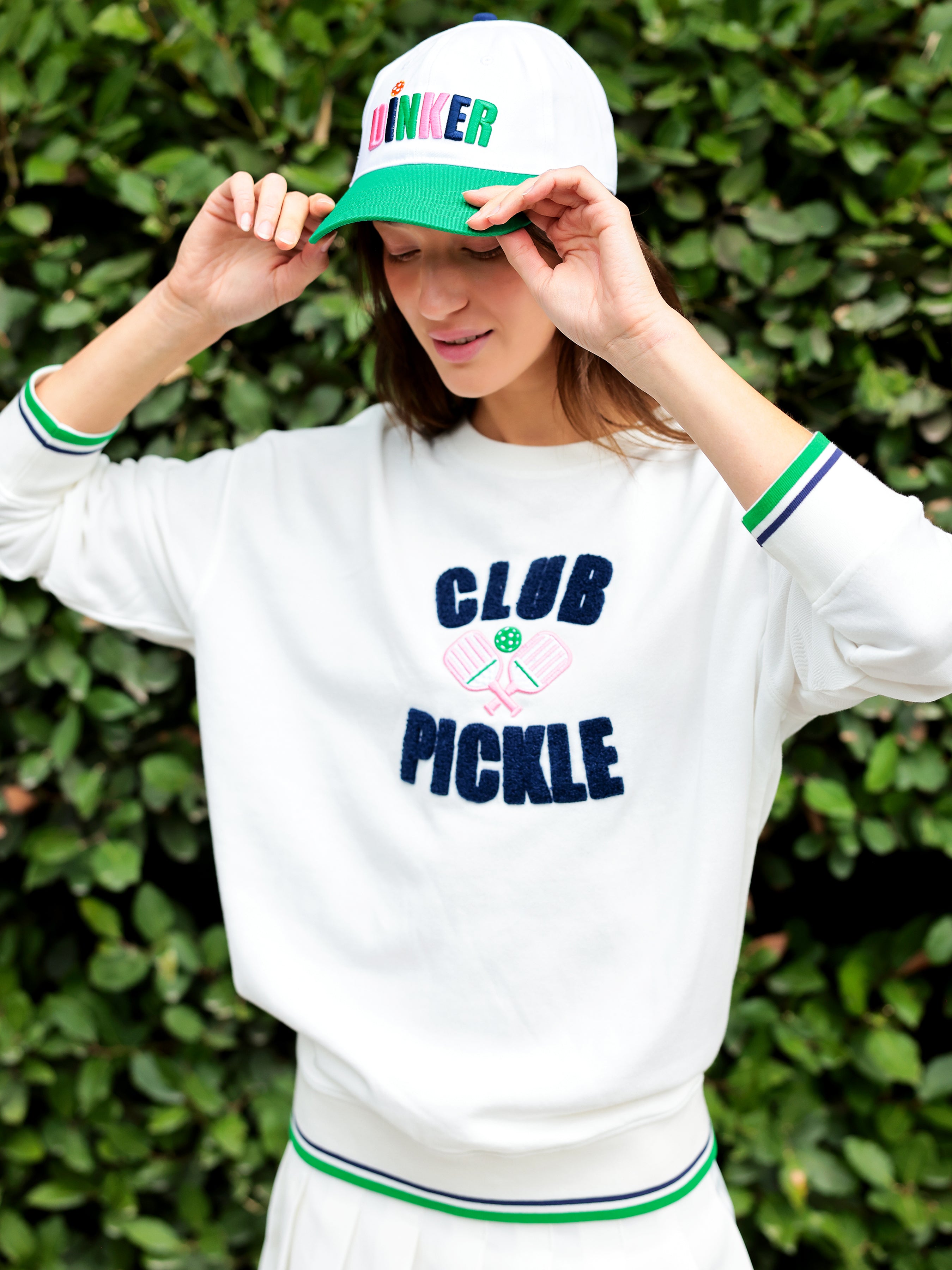 Shiraleah "Club Pickle" Sweatshirt, Ivory