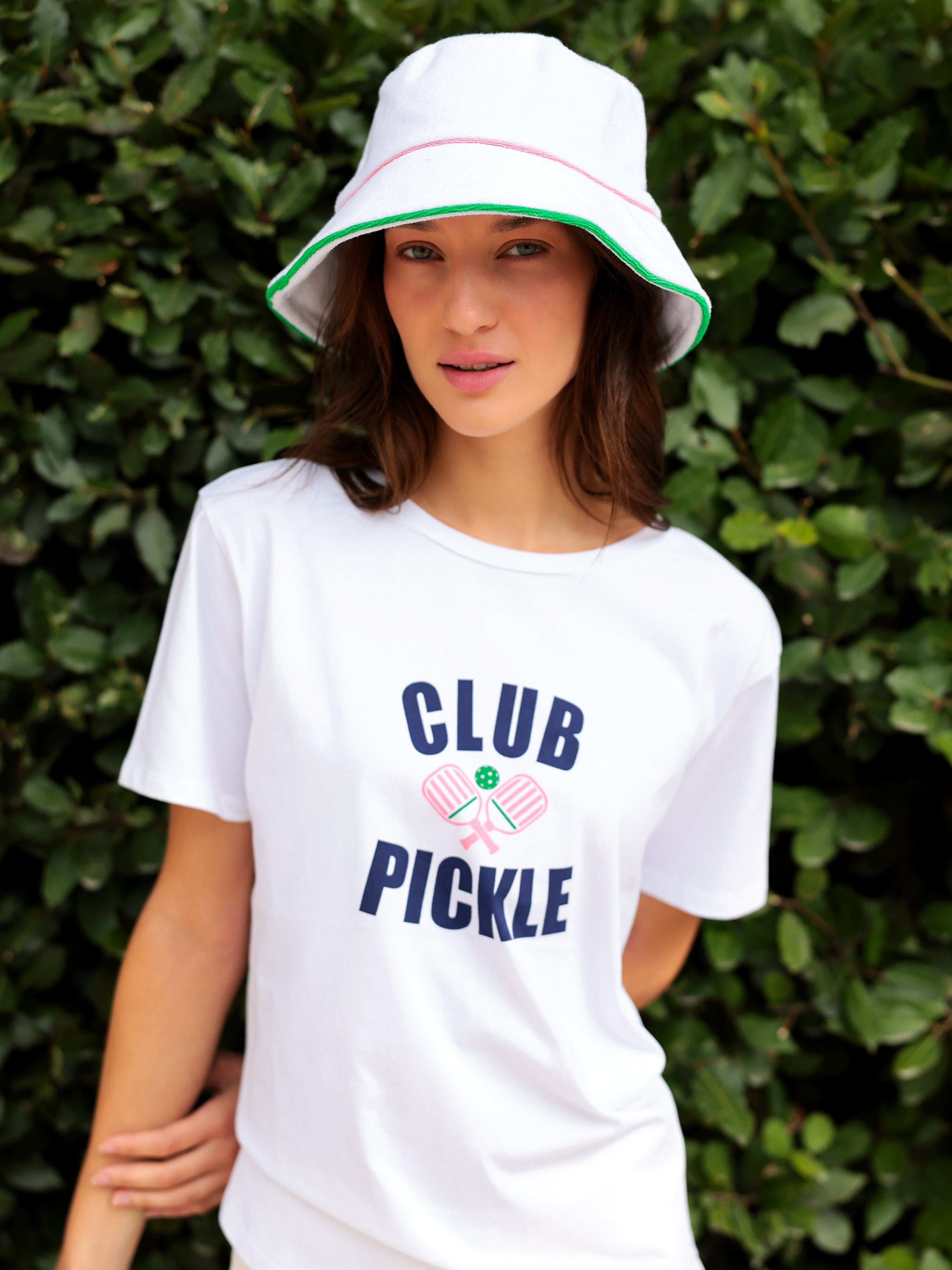 Shiraleah "Club Pickle" T-Shirt, White