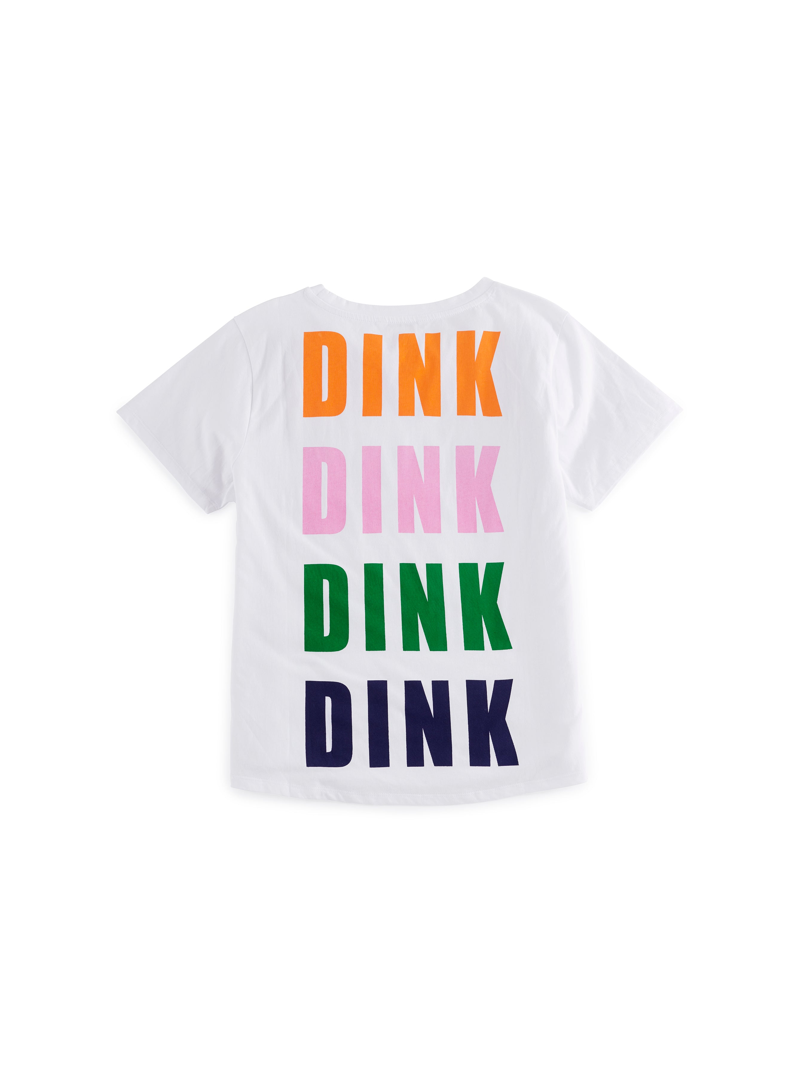 Shiraleah "Dink Dink Dink" T-Shirt, White EXTRA LARGE